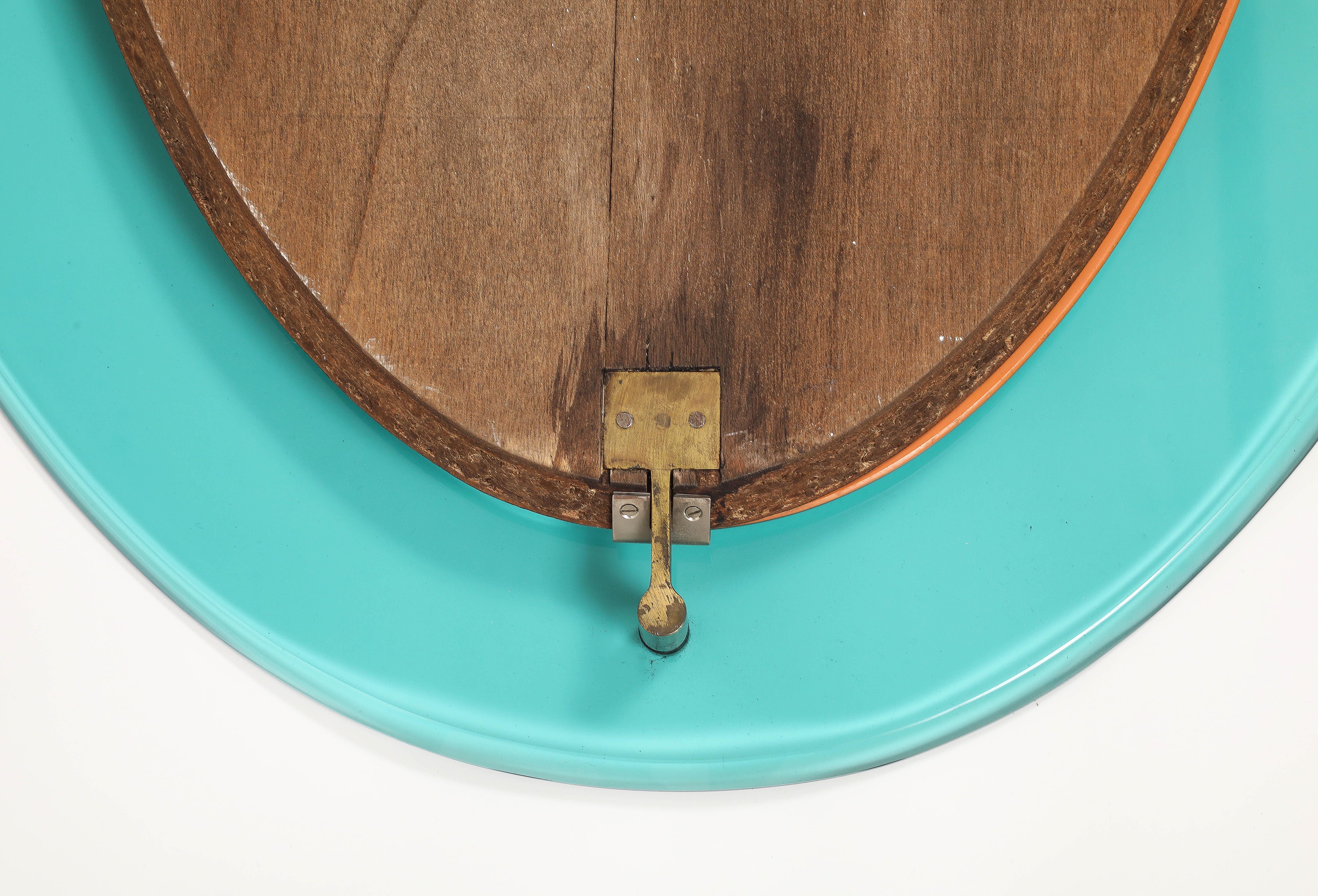 Max Ingrand pour Fontana Arte Miroir à bouclier en cristal Model No 2085, années 1960 en vente 5