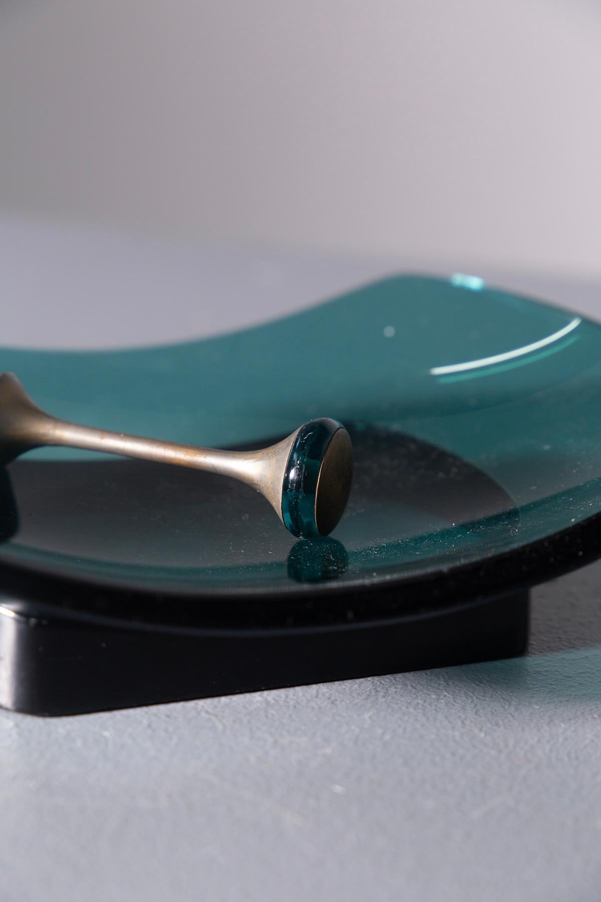 Max Ingrand für Fontana Arte Leertaschen oder Kartenhalter aus Glas (Mid-20th Century) im Angebot