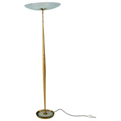 Max Ingrand for Fontana Arte Floor Lamps Midcentury in Brass, 1950s