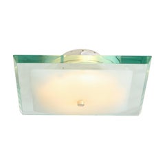 Max Ingrand for Fontana Arte Flush Mount or Ceiling Light Model 1990