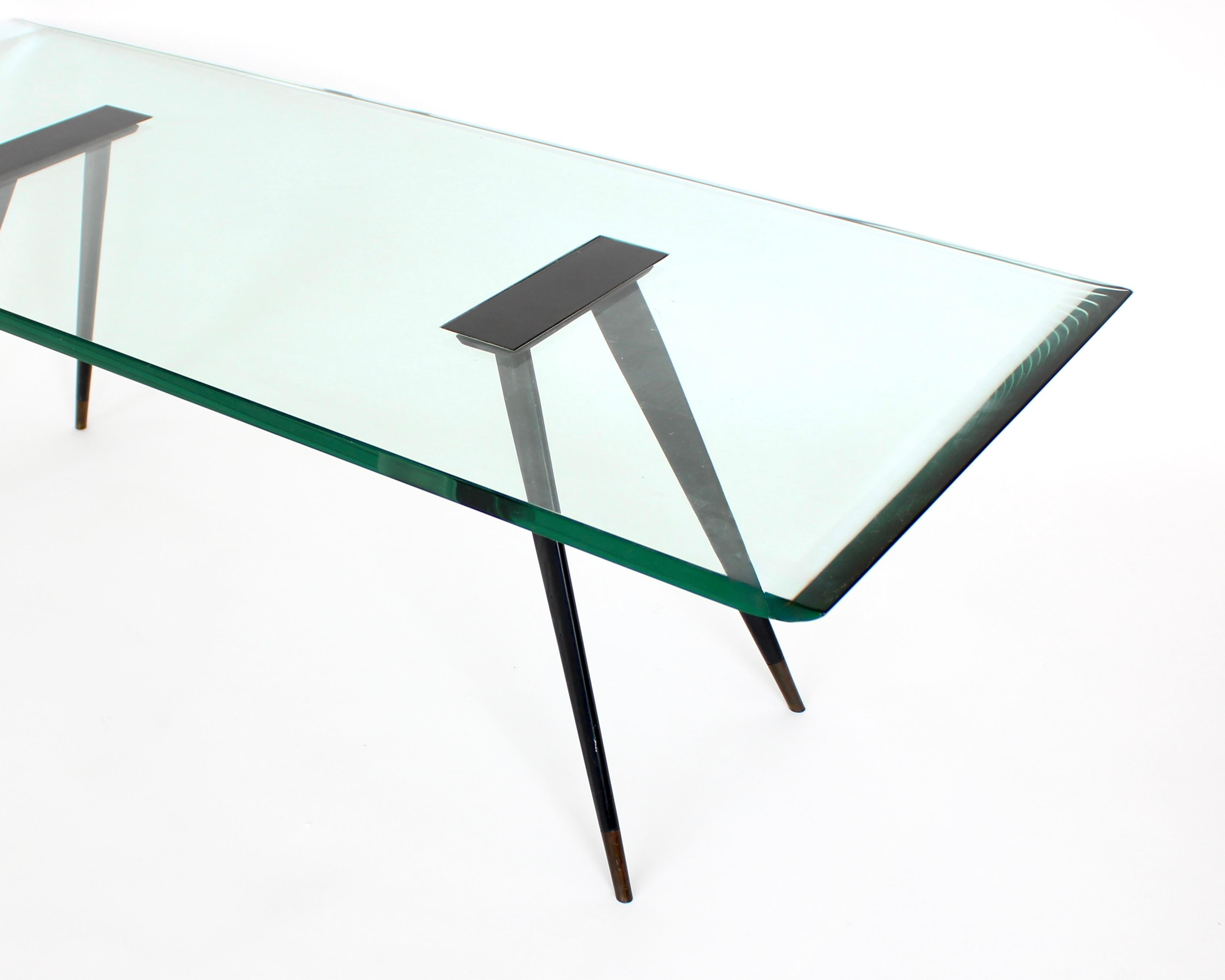 Max Ingrand pour Fontana Arte Table basse en verre Model No 1870/1circa 1950 en vente 4