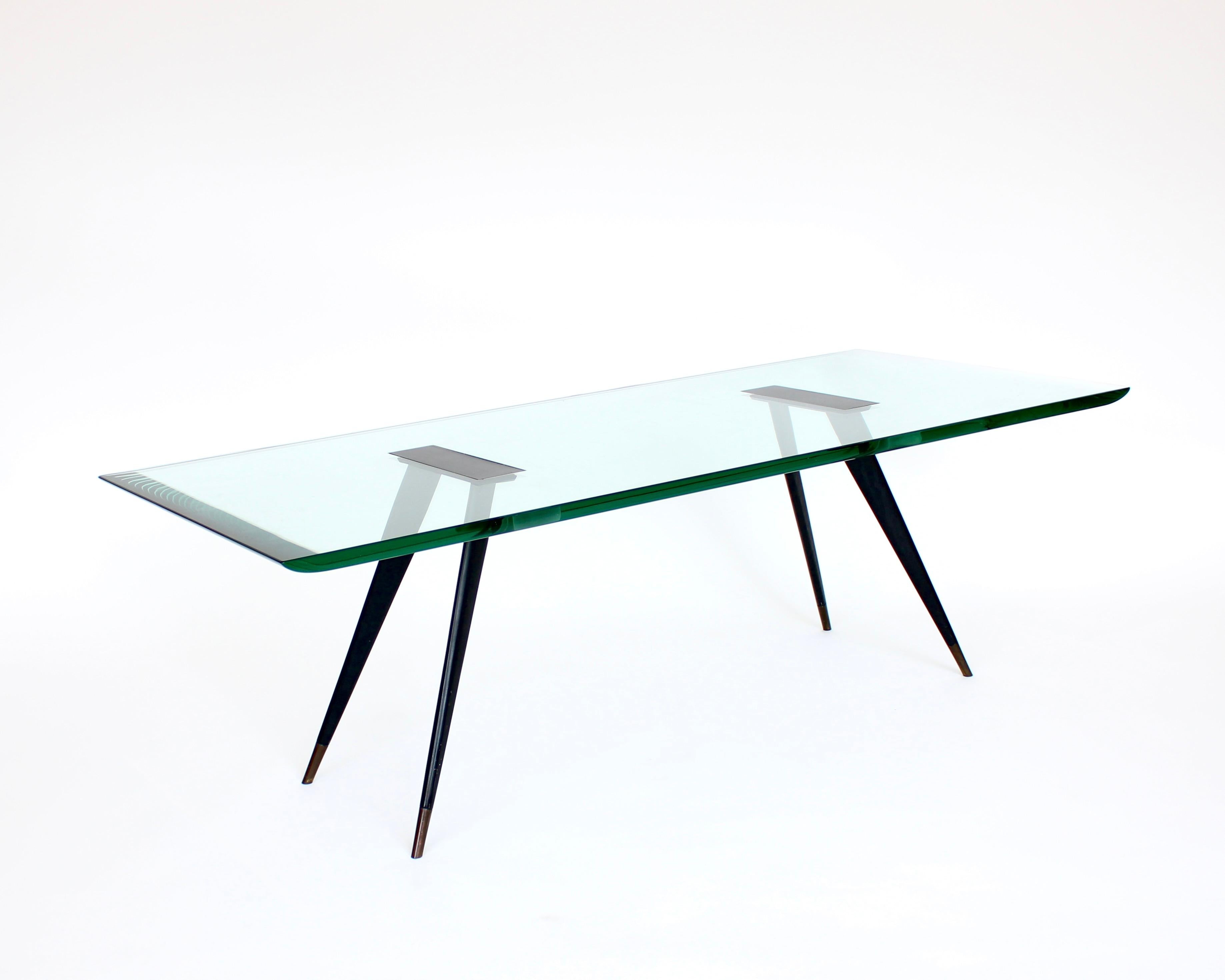 Mid-Century Modern Max Ingrand pour Fontana Arte Table basse en verre Model No 1870/1circa 1950 en vente
