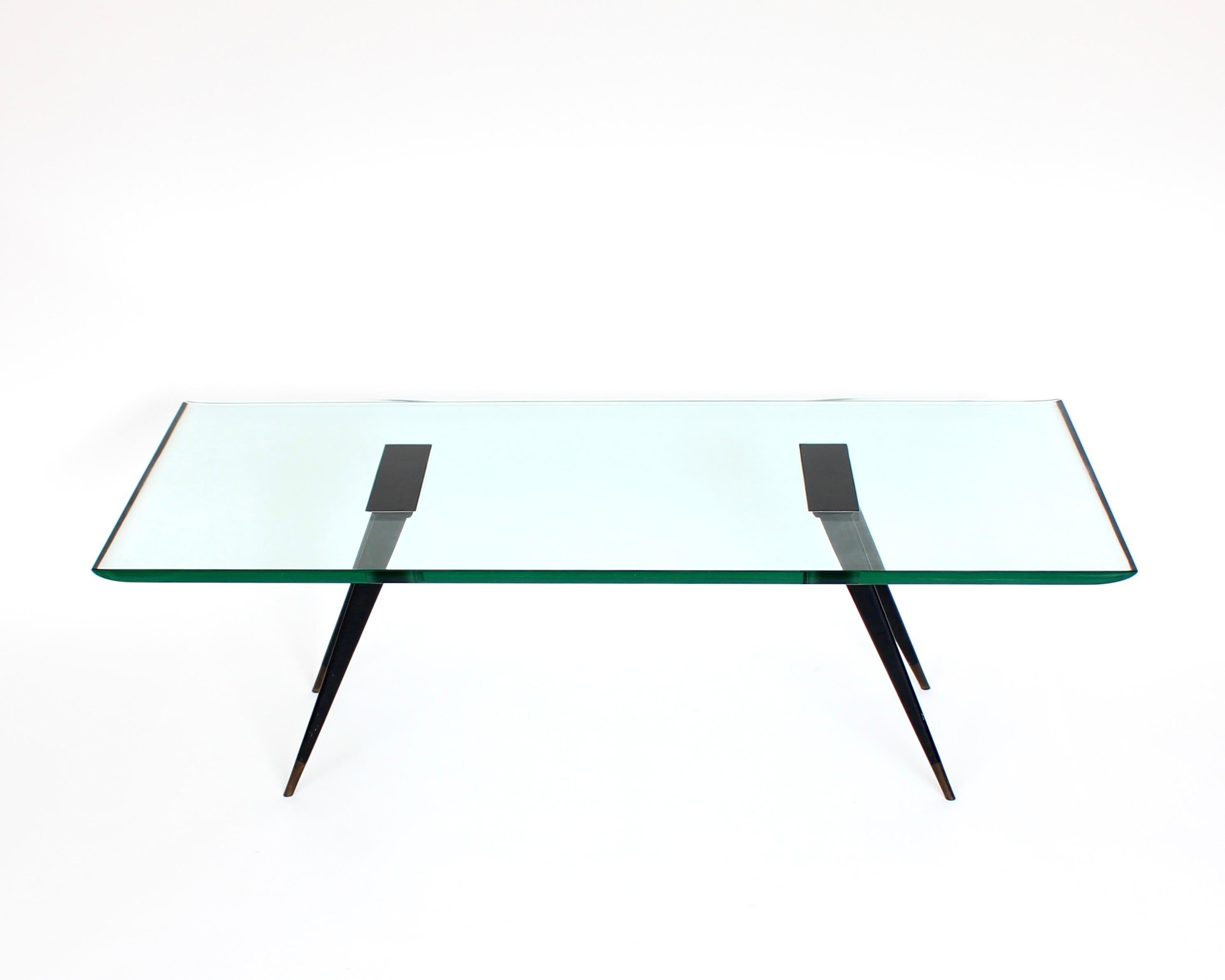 Max Ingrand pour Fontana Arte Table basse en verre Model No 1870/1circa 1950 Bon état - En vente à Chicago, IL