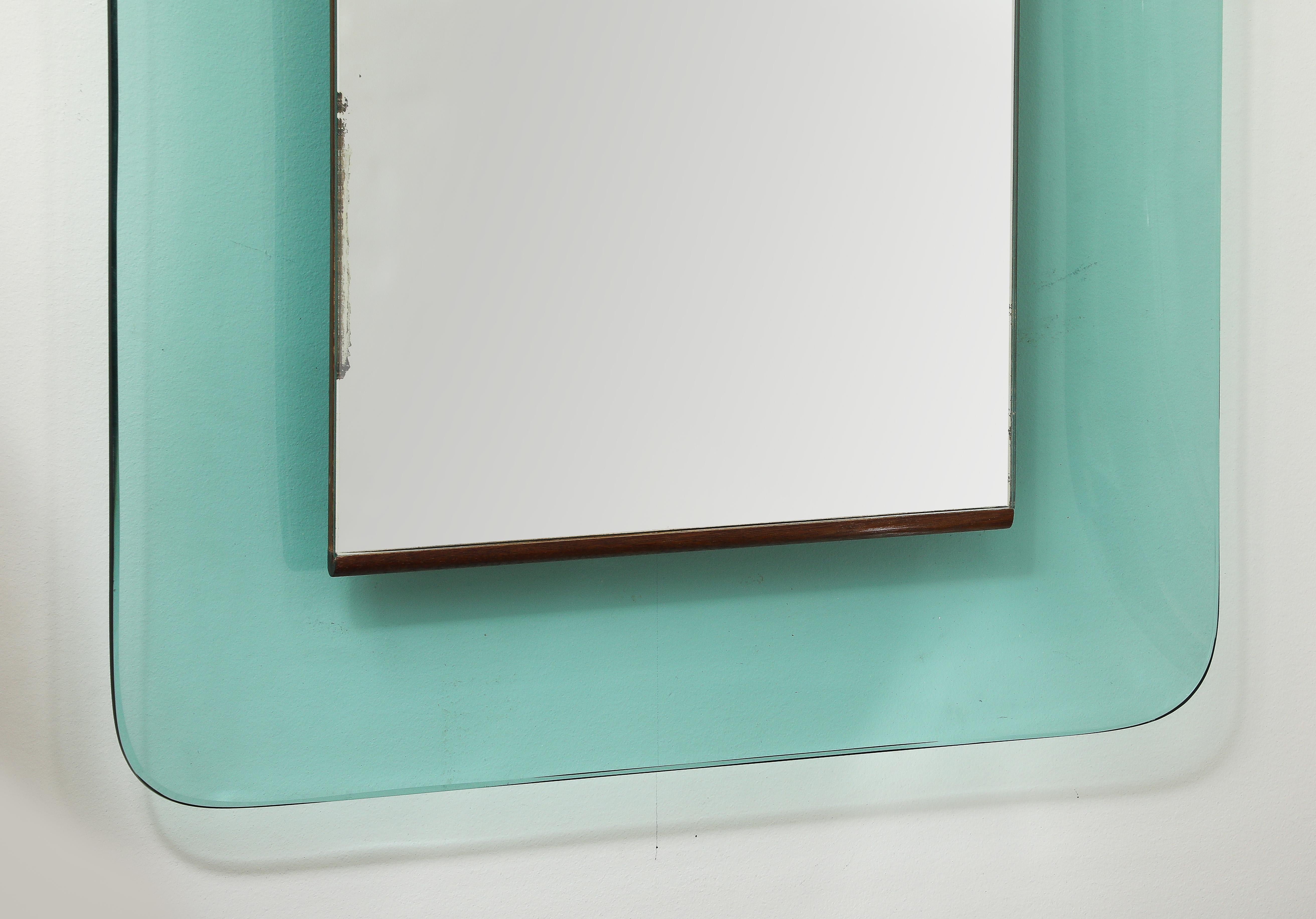 Max Ingrand for Fontana Arte Large Rectangular Mirror Model 2273 In Good Condition For Sale In New York, NY