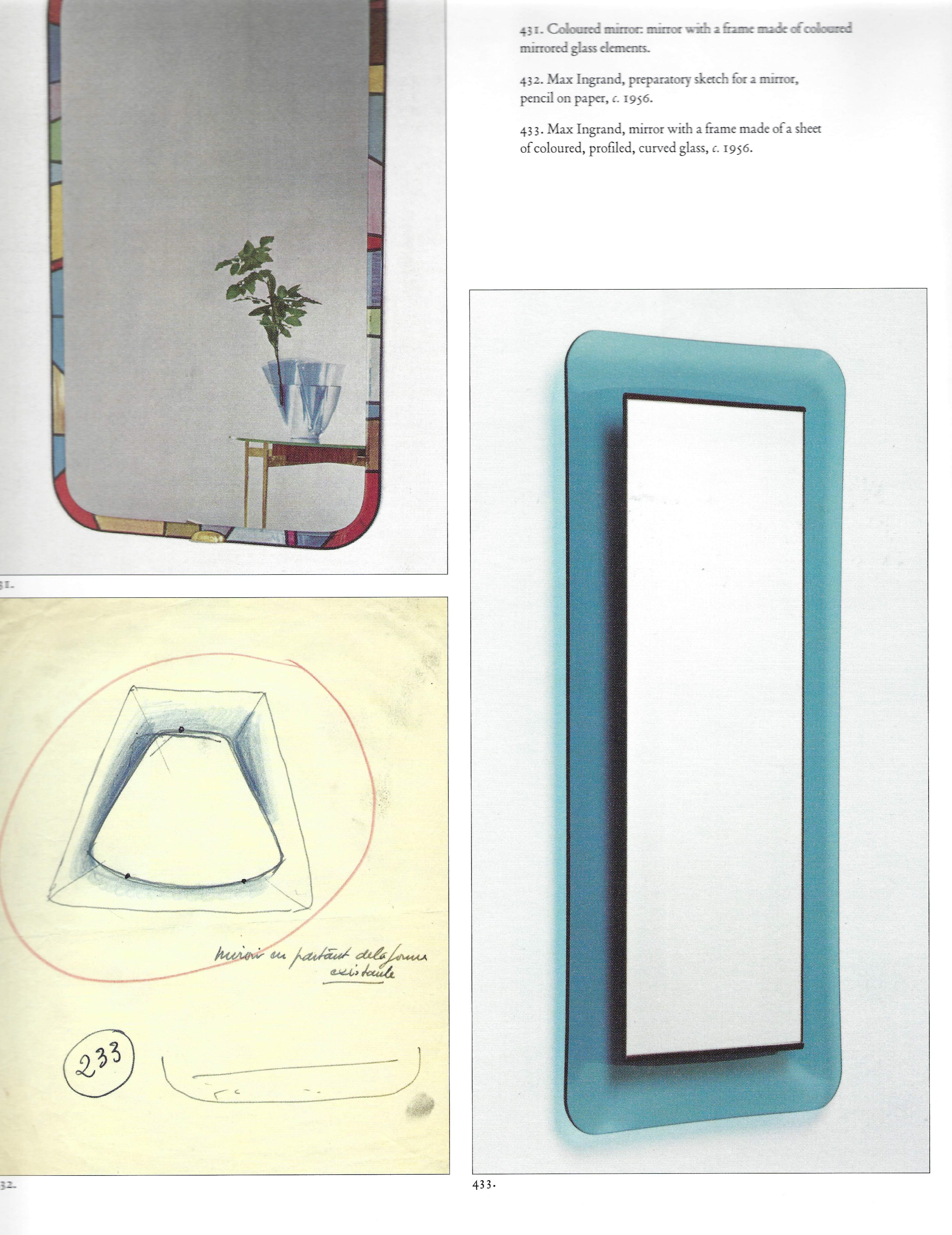 Max Ingrand for Fontana Arte Large Rectangular Mirror Model 2273 For Sale 1