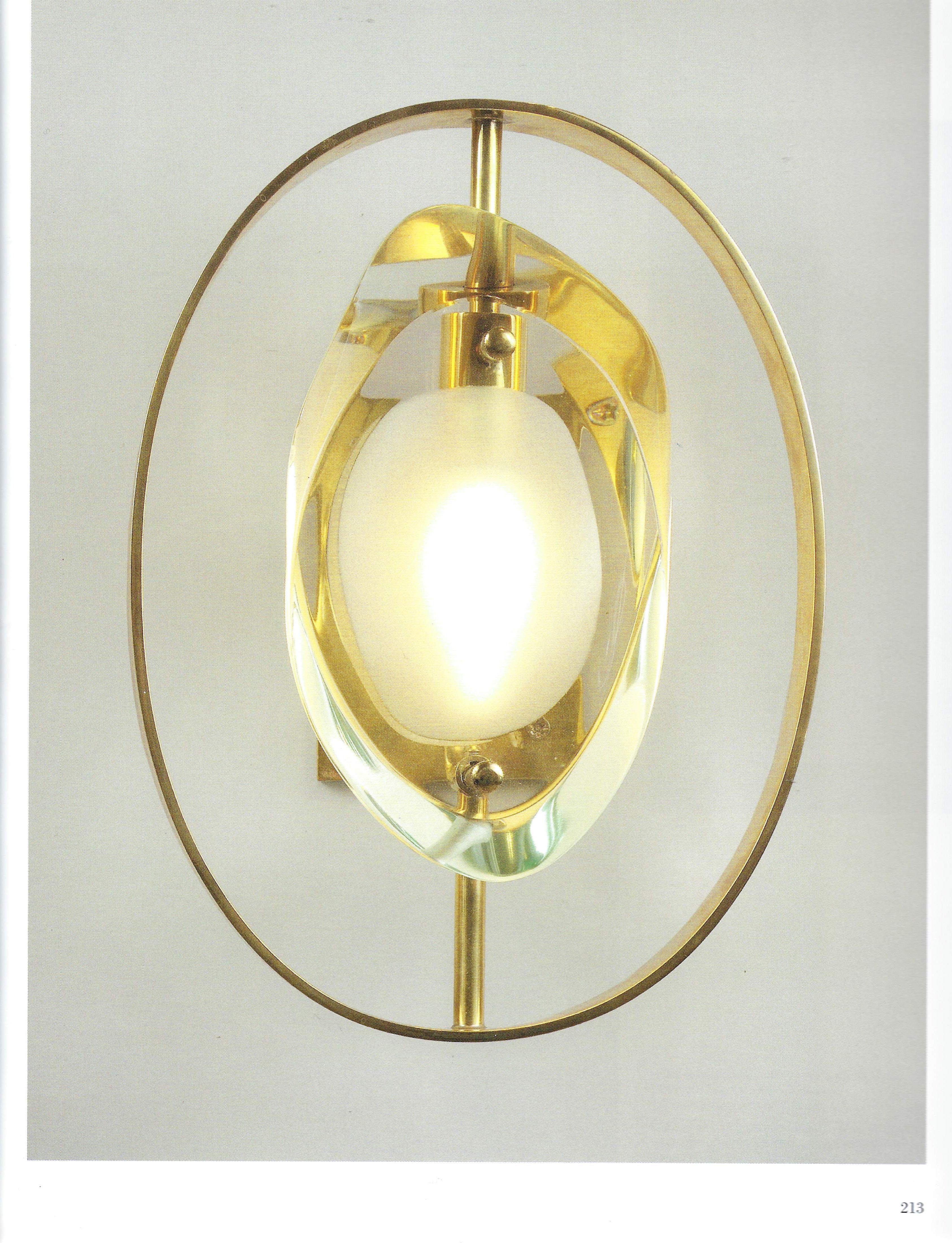 Max Ingrand for Fontana Arte Pair of 'Micro' Sconces Model 2240 In Good Condition In New York, NY