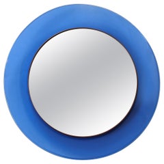 Max Ingrand for Fontana Arte Blue Mirror Model 1669