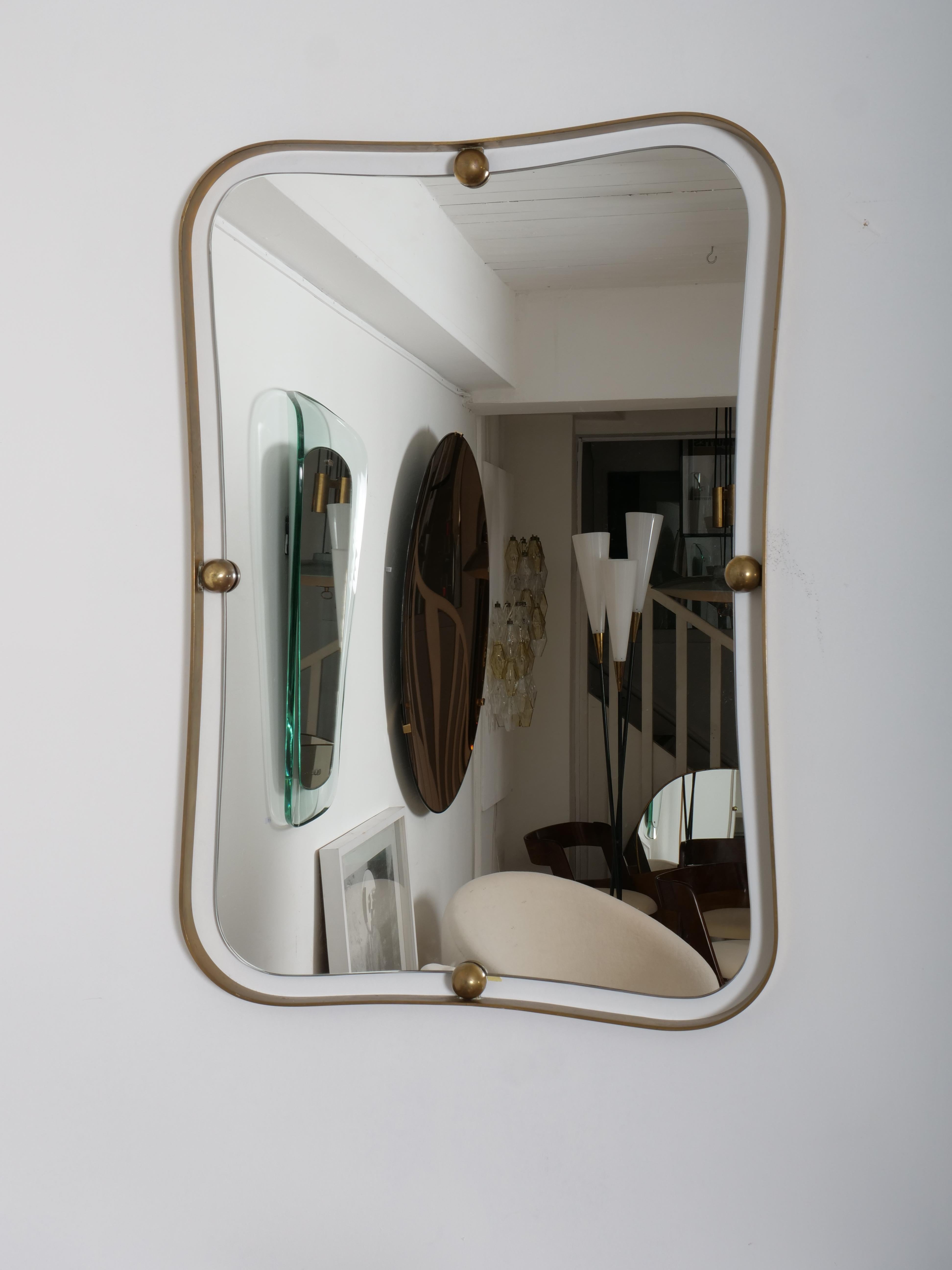 italien Miroir Max Ingrand pour Fontana Arte. Rare. en vente