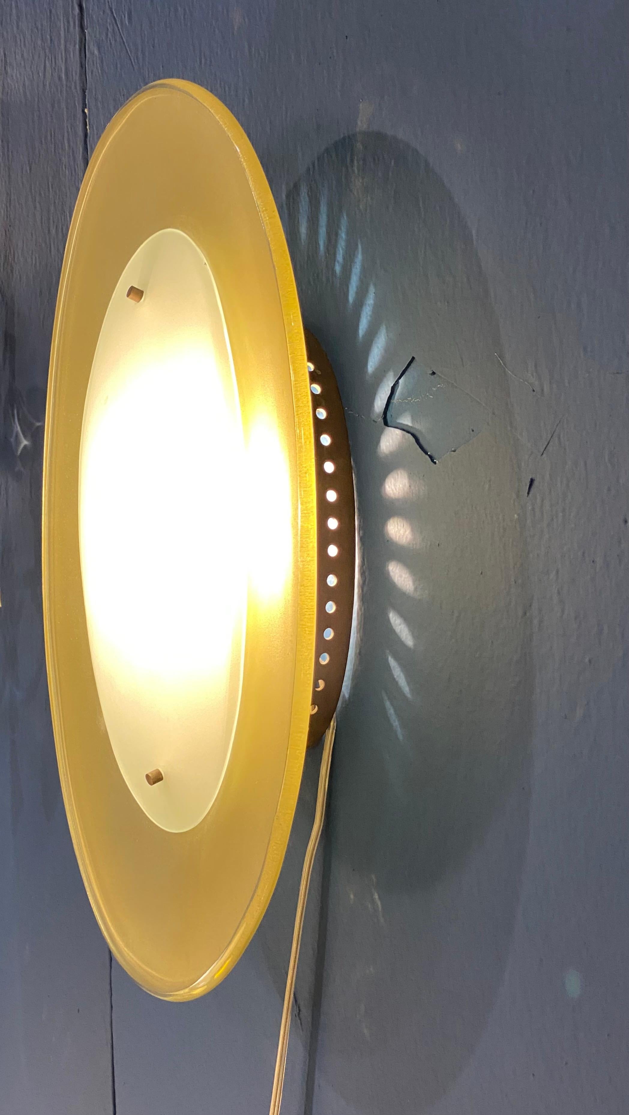 Metà XX secolo Max Ingrand per Fontana Arte Modello 1941 Sconce, Italia, anni '50 in vendita