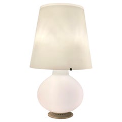 Max Ingrand for Fontana Arte Oversized White Glass Lamp