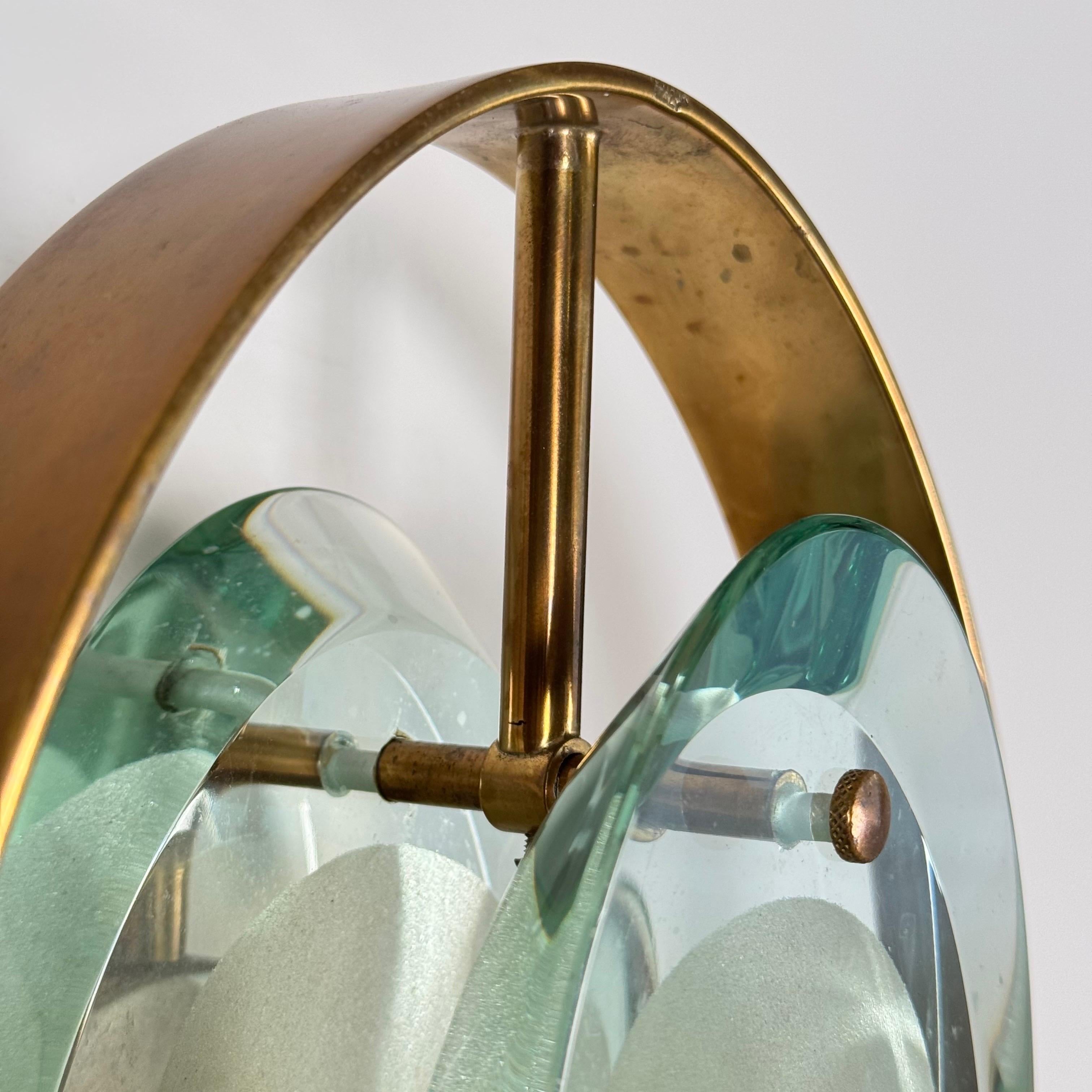 Max Ingrand for Fontana Arte, Pair of ‘Micro’ Sconces, Model 2240, 1950s, Signed For Sale 8