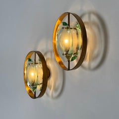 Max Ingrand for Fontana Arte, Pair of ‘Micro’ Sconces, Model 2240, 1950s, Signed