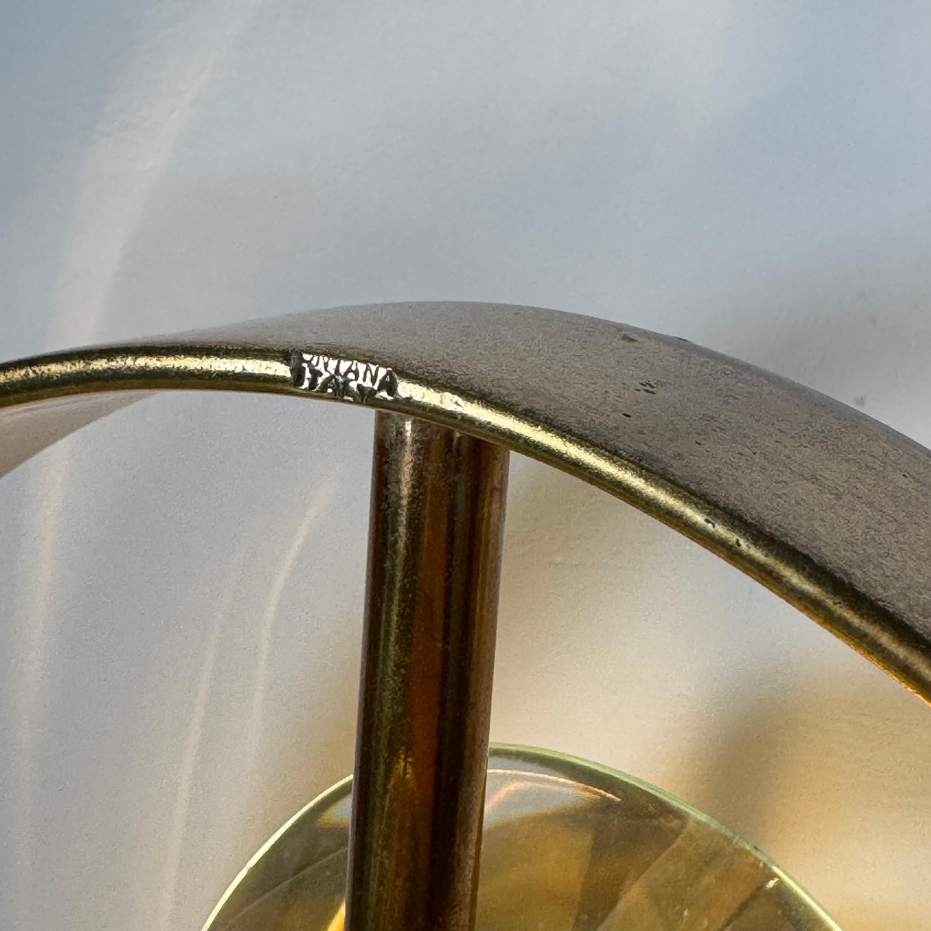 Brass Max Ingrand for Fontana Arte, Pair of ‘Micro’ Sconces, Model 2240, 1950s, Signed For Sale