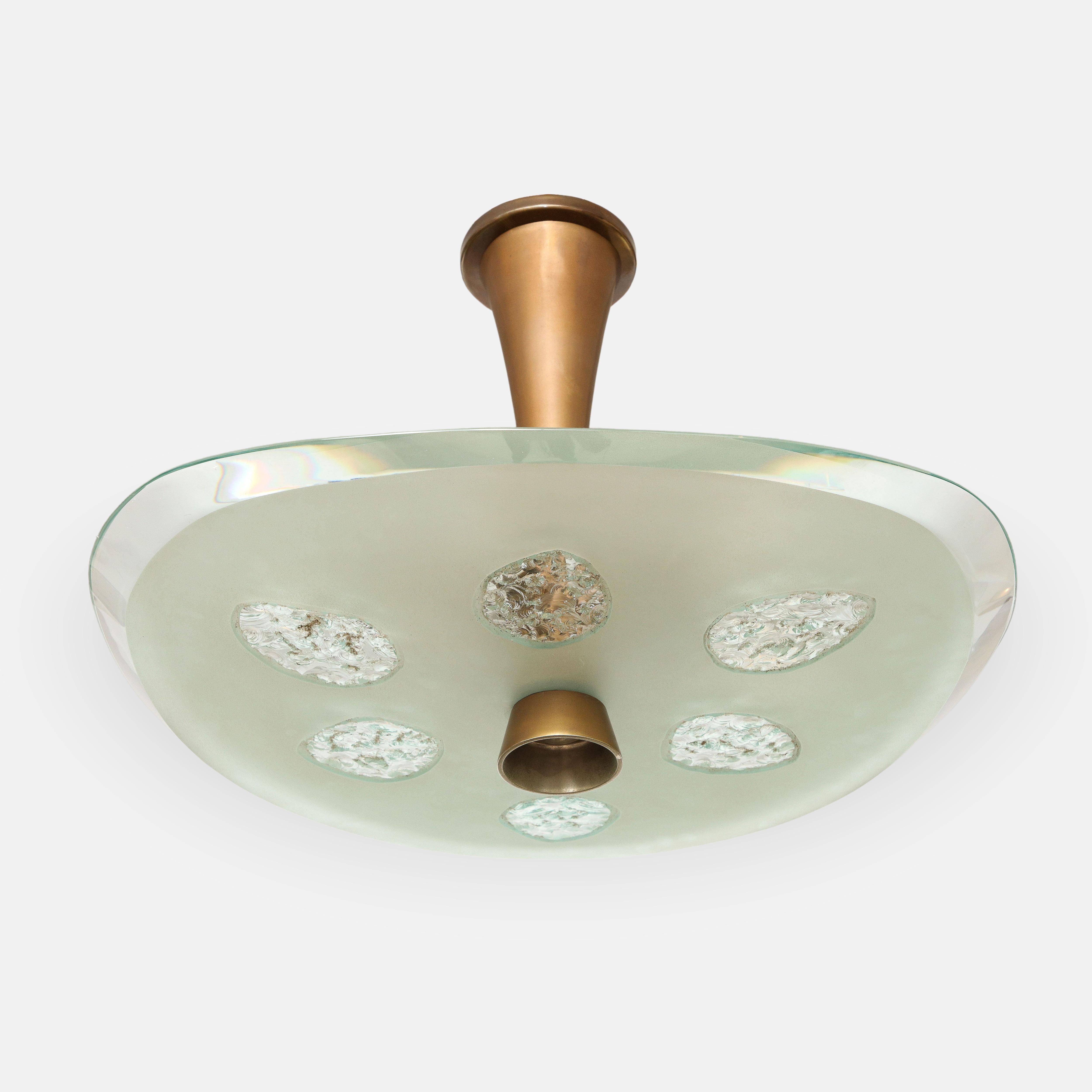 Max Ingrand pour les plafonniers suspendus de Fontana Arte Model No. 1748 en vente 3