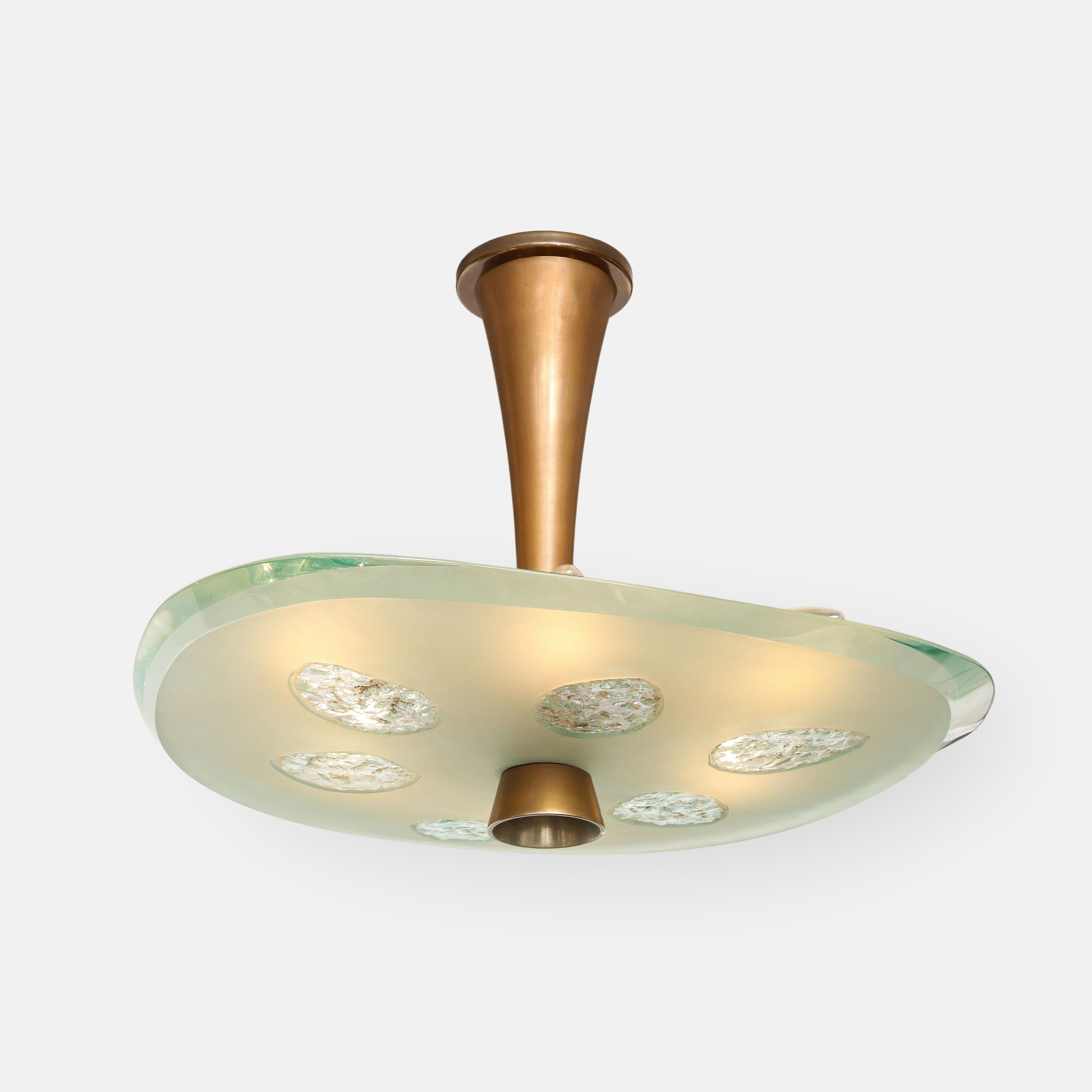 Mid-Century Modern Max Ingrand pour les plafonniers suspendus de Fontana Arte Model No. 1748 en vente