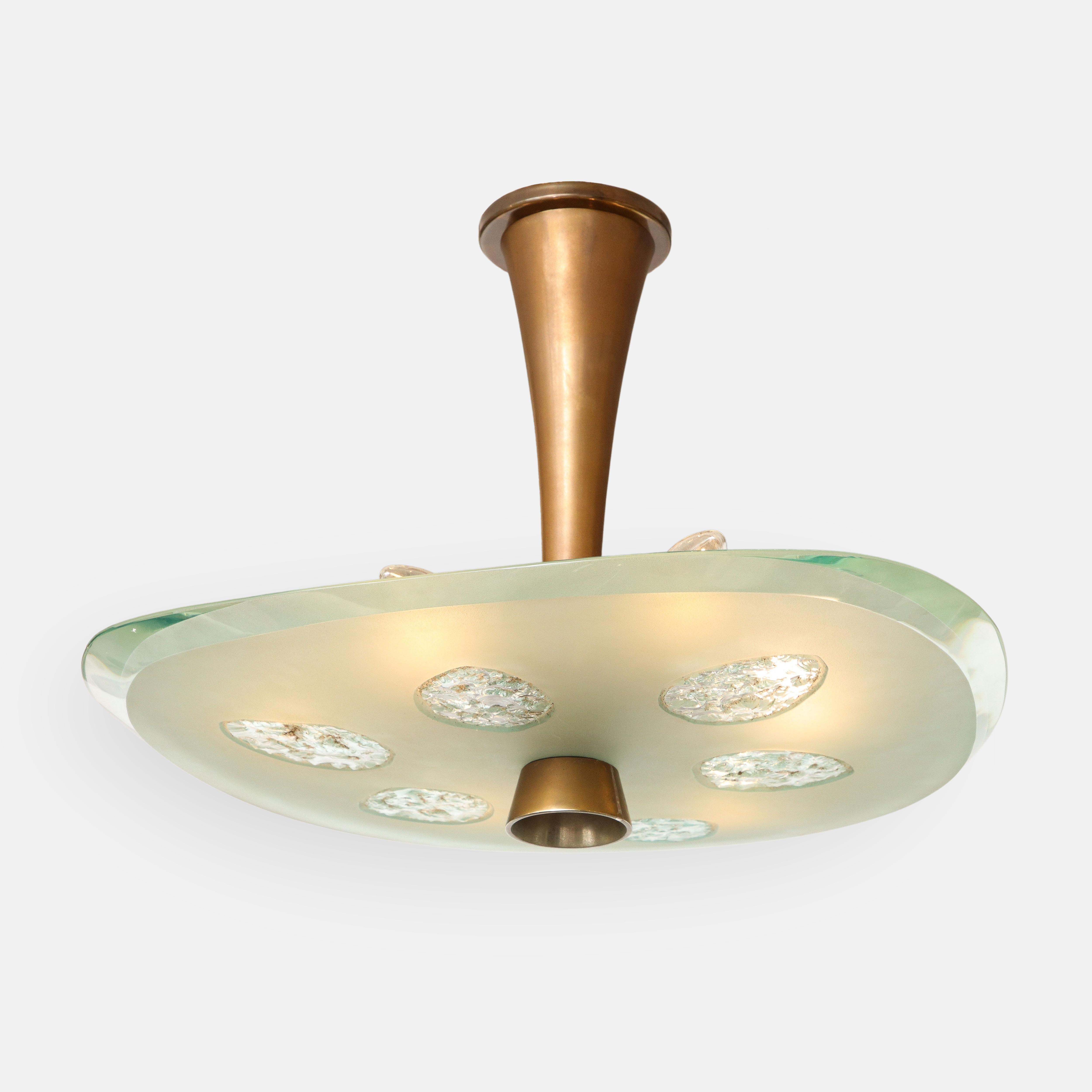 Max Ingrand pour les plafonniers suspendus de Fontana Arte Model No. 1748 Bon état - En vente à New York, NY