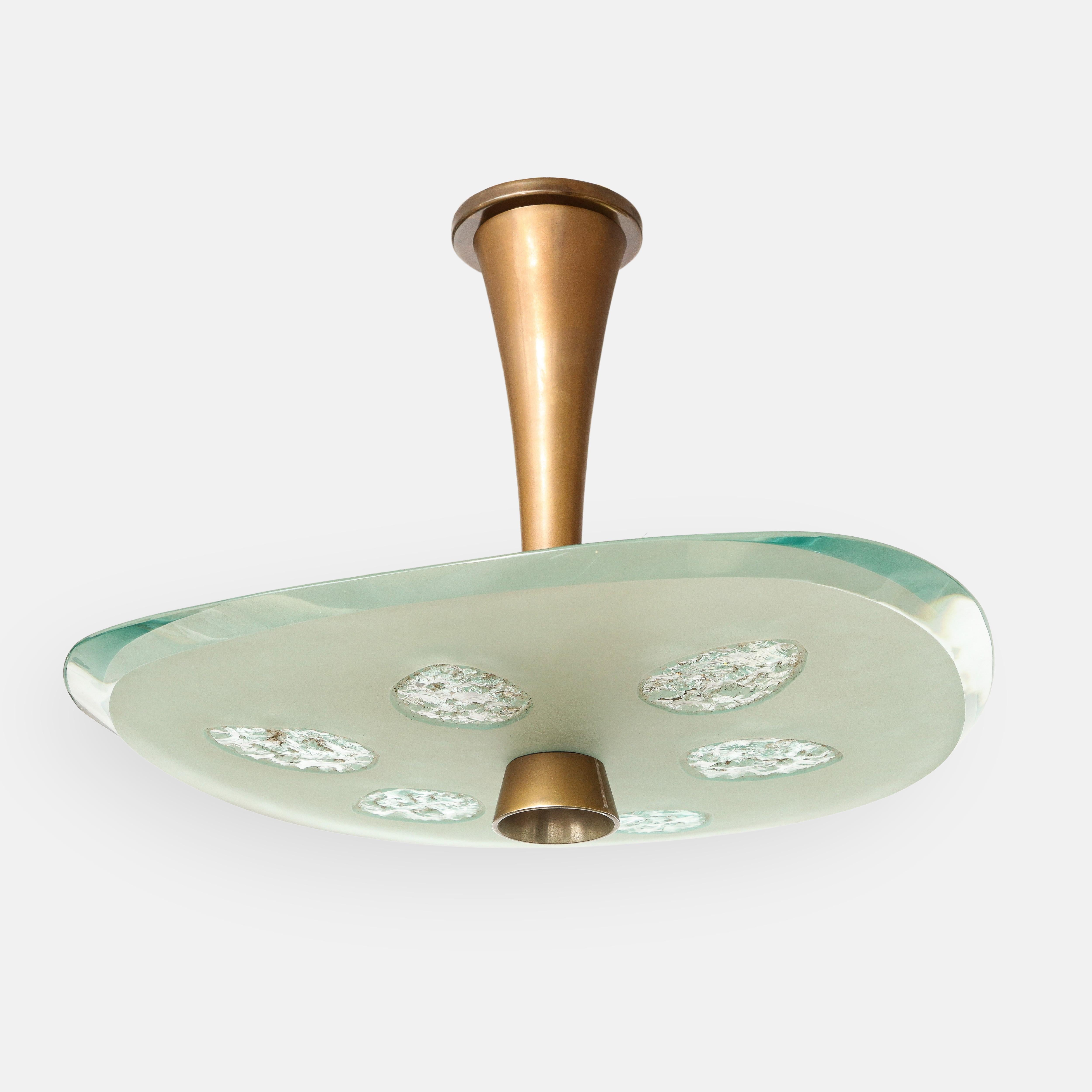 Max Ingrand pour les plafonniers suspendus de Fontana Arte Model No. 1748 en vente 1