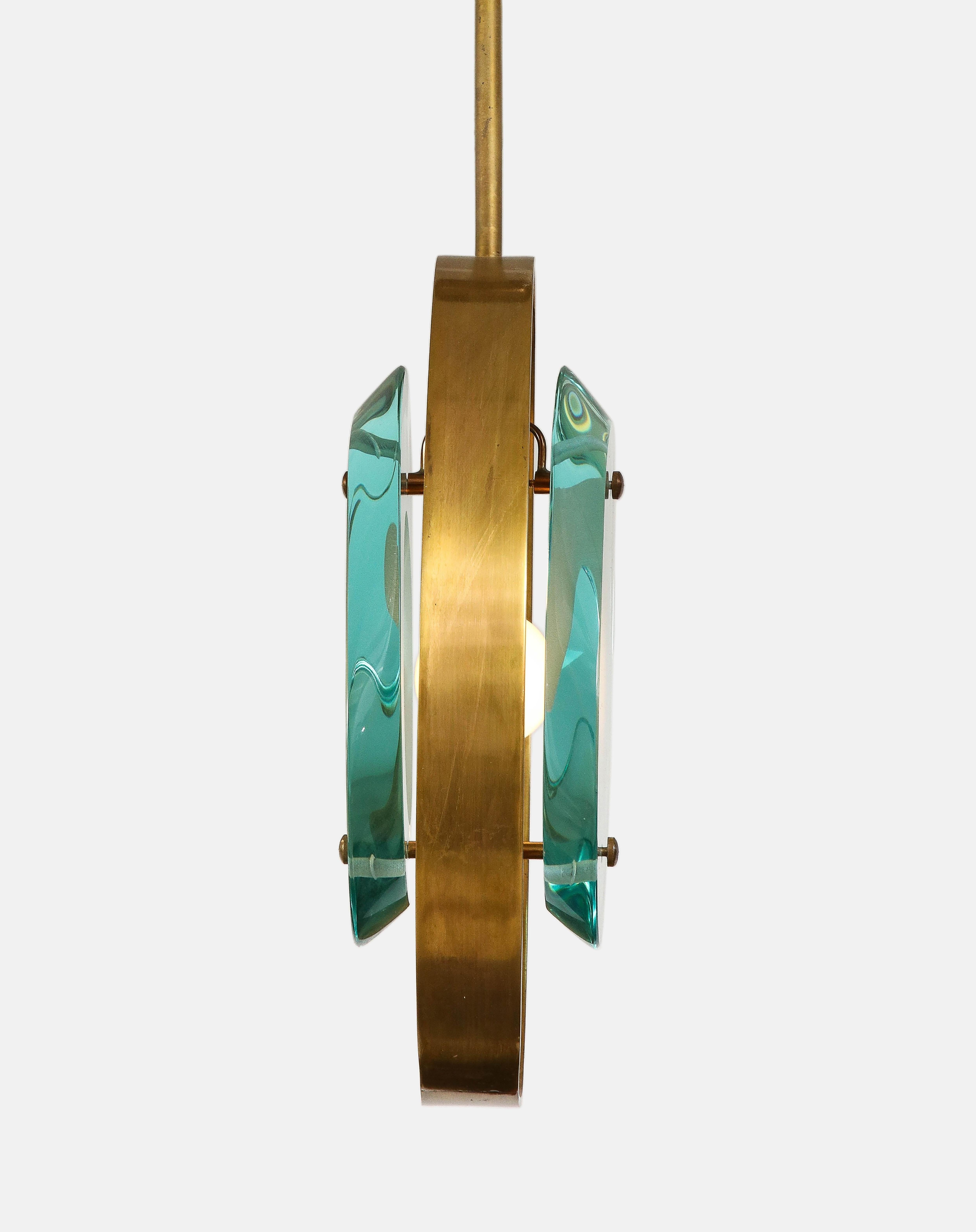 Max Ingrand for Fontana Arte Pendant Light Model 1933 In Good Condition For Sale In New York, NY