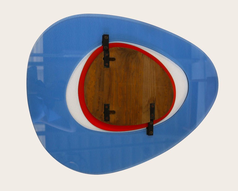 Max Ingrand for Fontana Arte Rare Asymmetrical Mirror For Sale at 1stdibs
