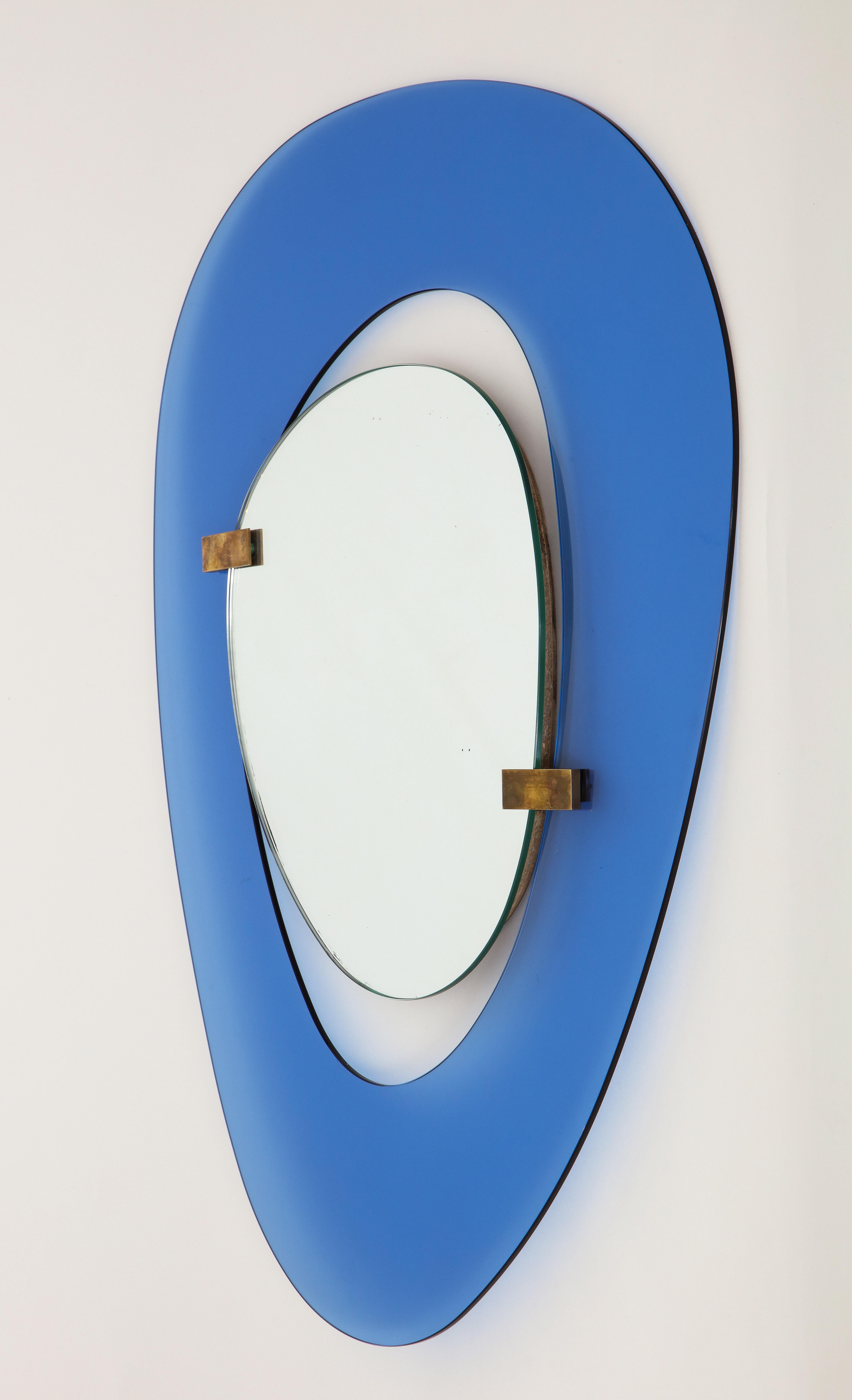 Italiano Max Ingrand per Fontana Arte Specchio asimmetrico in vendita