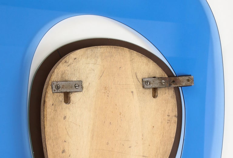 Max Ingrand for Fontana Arte Rare Asymmetrical Mirror For Sale at 1stDibs