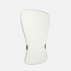 Max Ingrand para Fontana Arte Raro Espejo de Cristal Biselado
