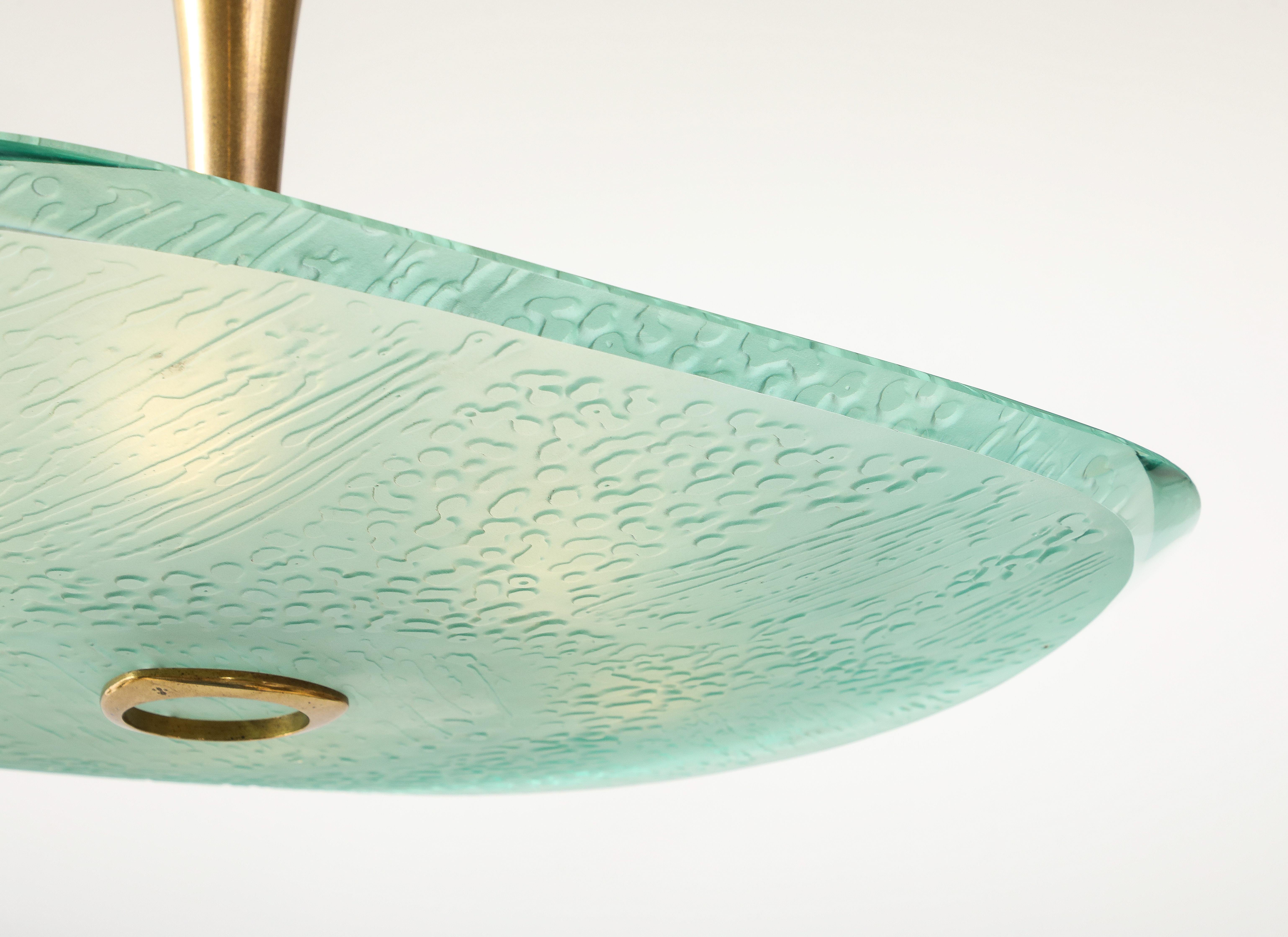 Max Ingrand für Fontana Arte Rare Ceiling Light Modell 2067 im Zustand „Gut“ im Angebot in New York, NY