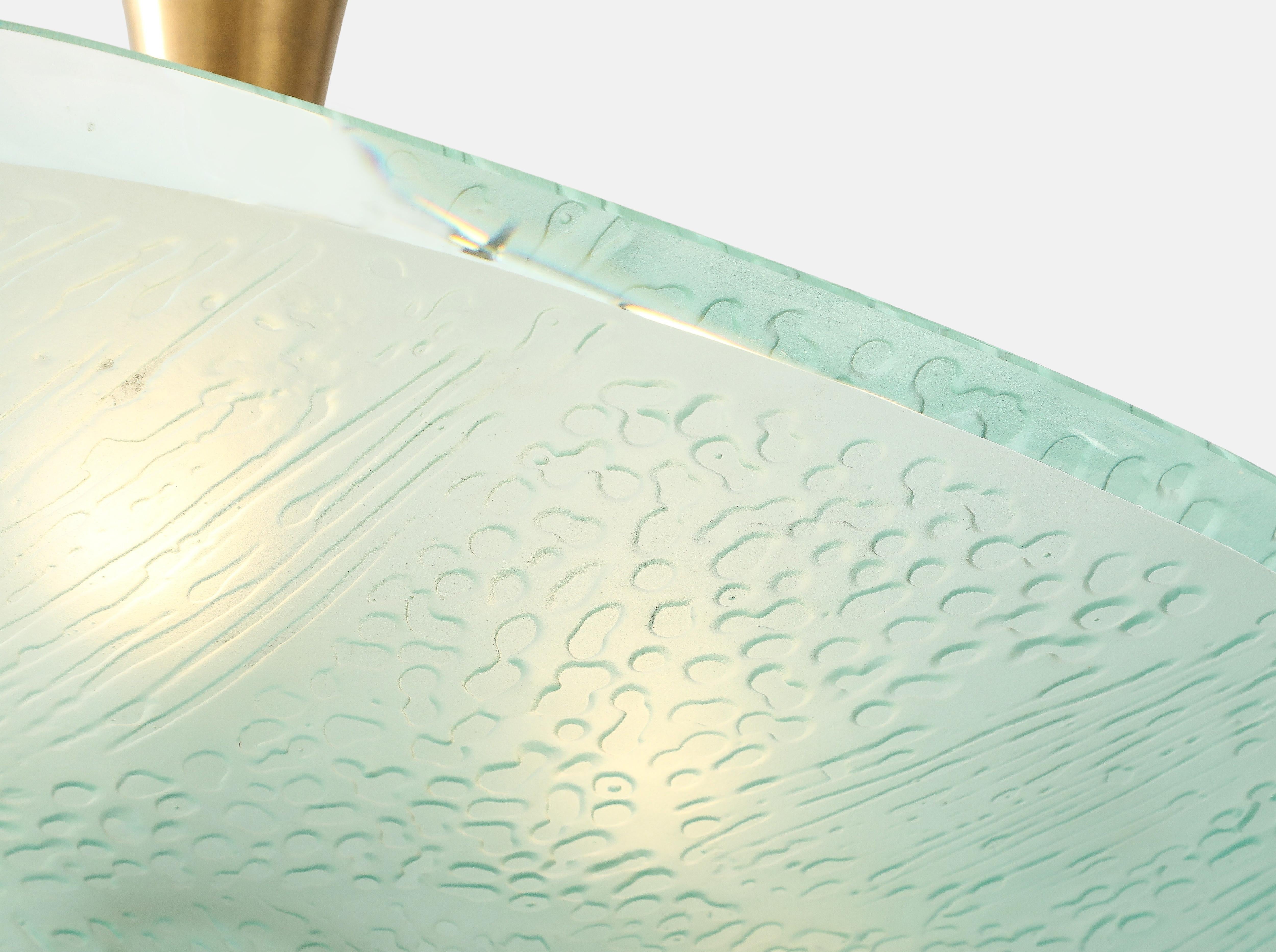 Max Ingrand für Fontana Arte Rare Ceiling Light Modell 2067 (Messing) im Angebot