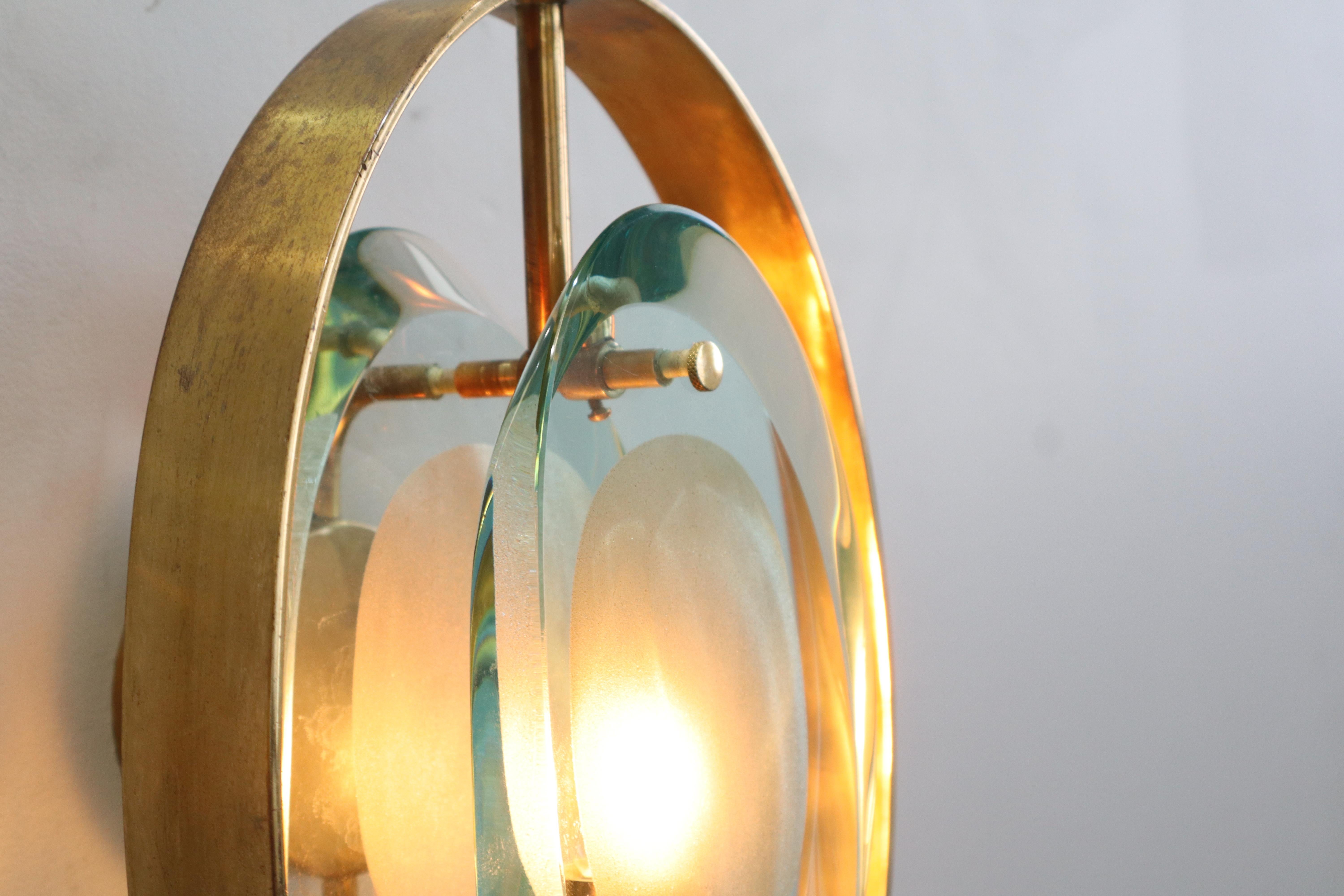 Paire d'appliques « Micro » rares signées Max Ingrand pour Fontana Arte, modèle 2240 en vente 5