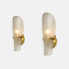 Max Ingrand for Fontana Arte Rare Pair of Sconces Model 1636