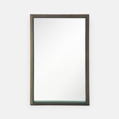 Max Ingrand per Fontana Arte Raro Specchio rettangolare in ottone e vetro Model 2172A