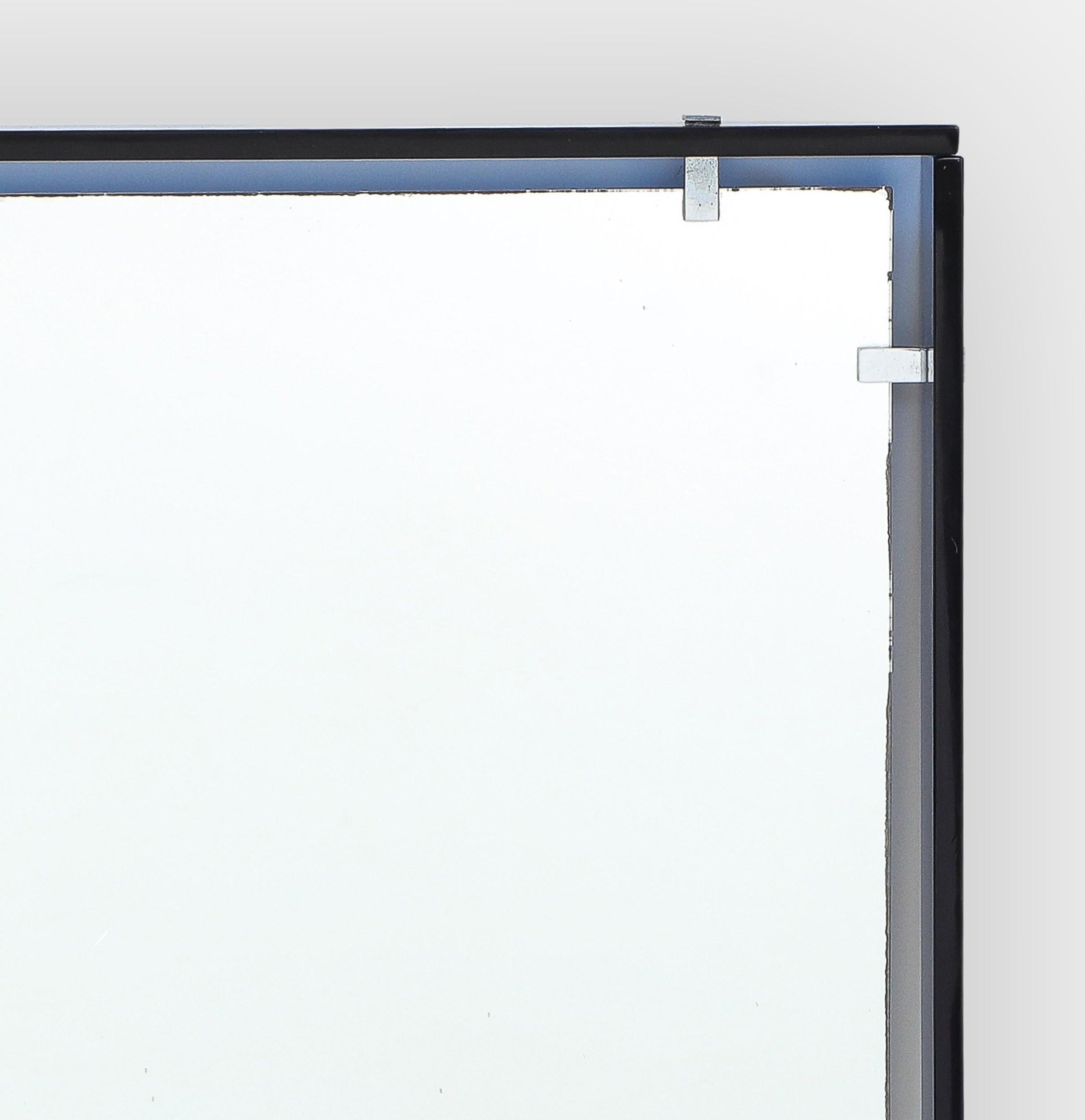 Modernistischer rechteckiger blauer Spiegel von Max Ingrand fr Fontana Arte, Modell 2014 im Angebot 1