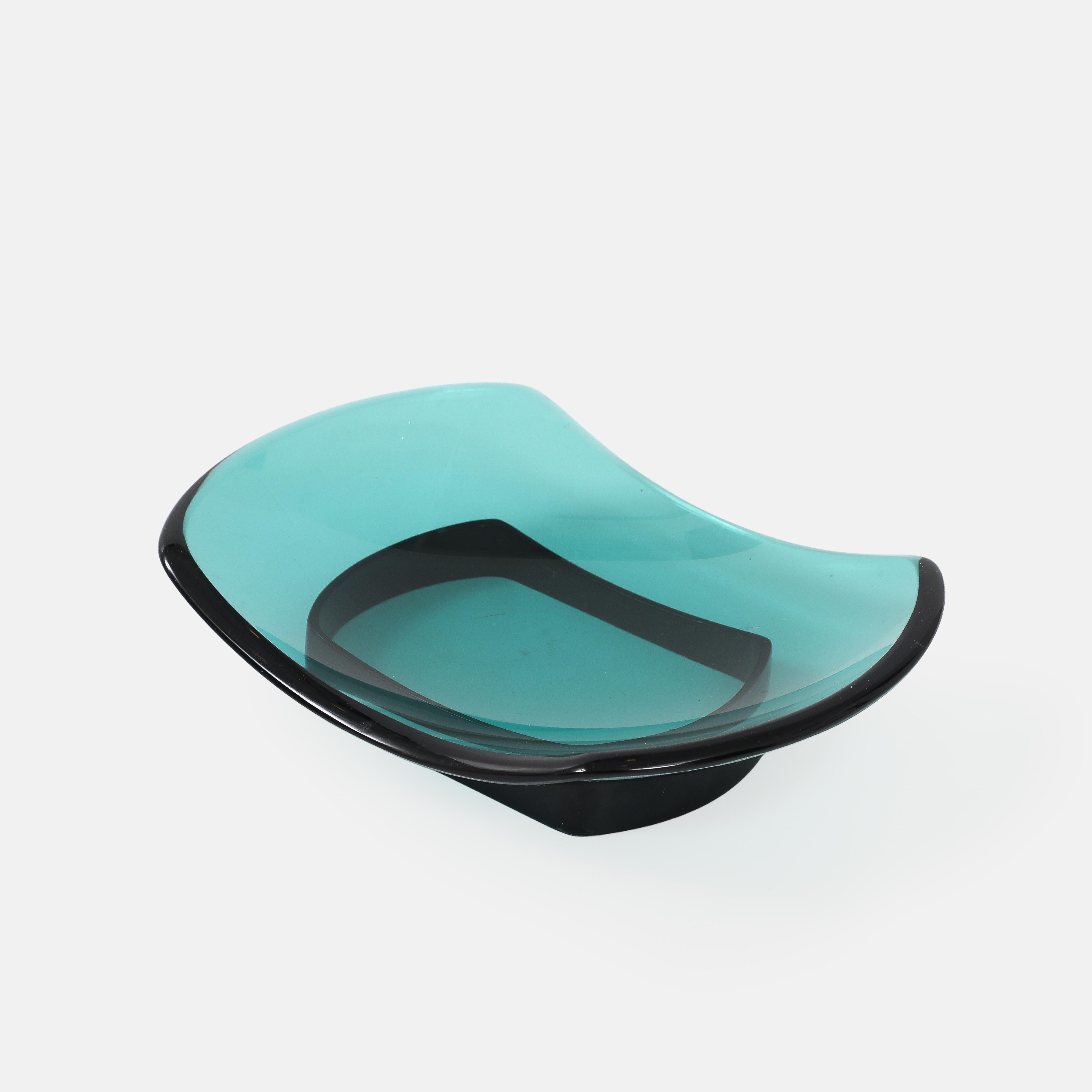 Max Ingrand für Fontana Arte Skulpturale Glasschüssel oder Vide Poche Model No. 1419 (Italienisch) im Angebot