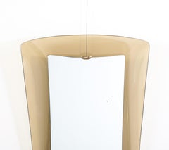 Max Ingrand pour Fontana Arte Miroir mural en verre, vers 1955