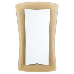 Max Ingrand for Fontana Arte Shaped Glass Wall Mirror, circa 1955