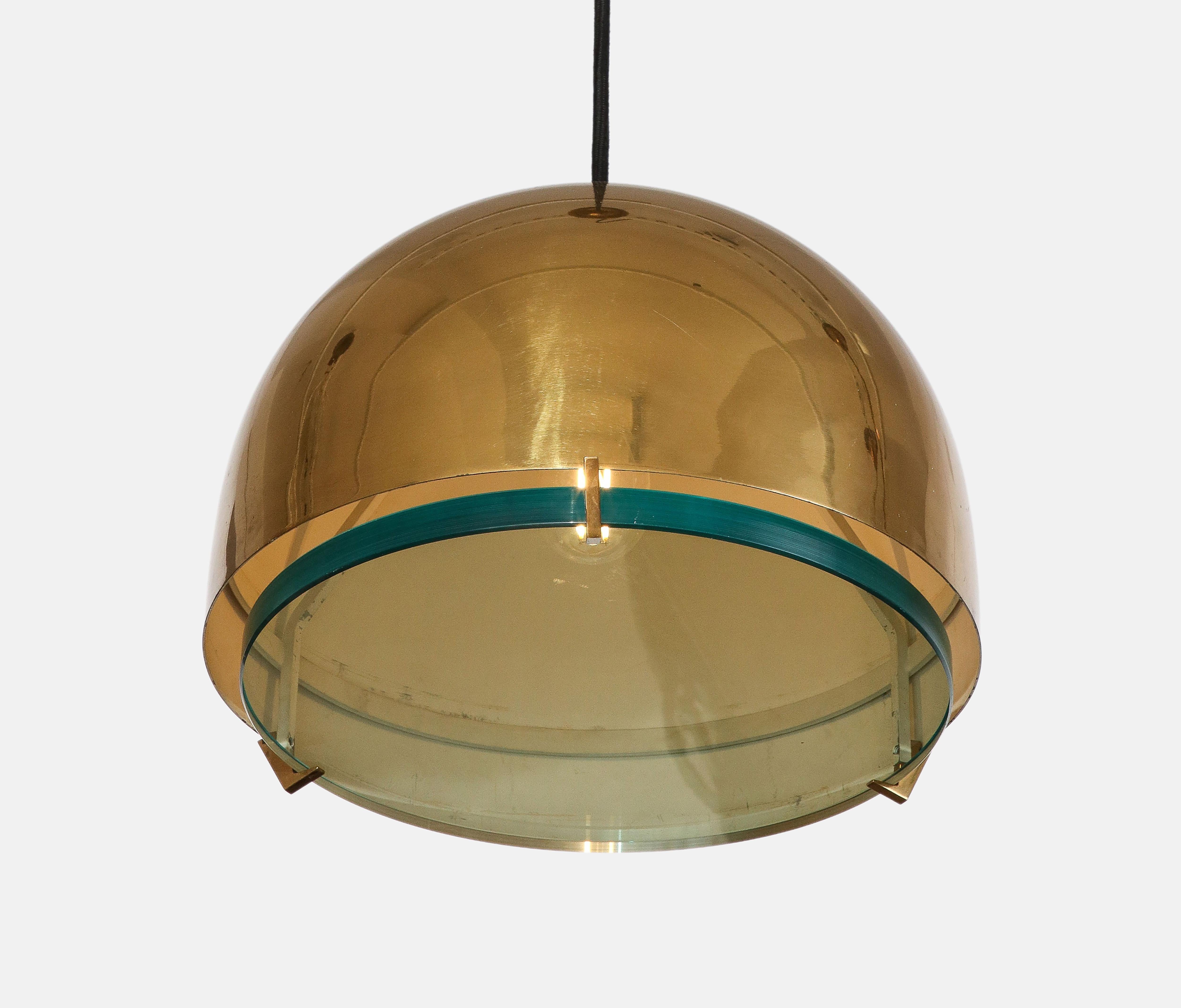 Max Ingrand for Fontana Arte Pendant Light Model 2409 In Good Condition For Sale In New York, NY