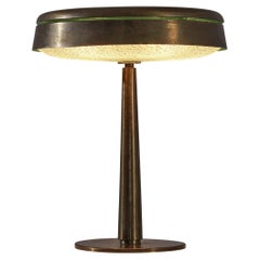 Max Ingrand for Fontana Arte Table Lamp in Glass and Brass