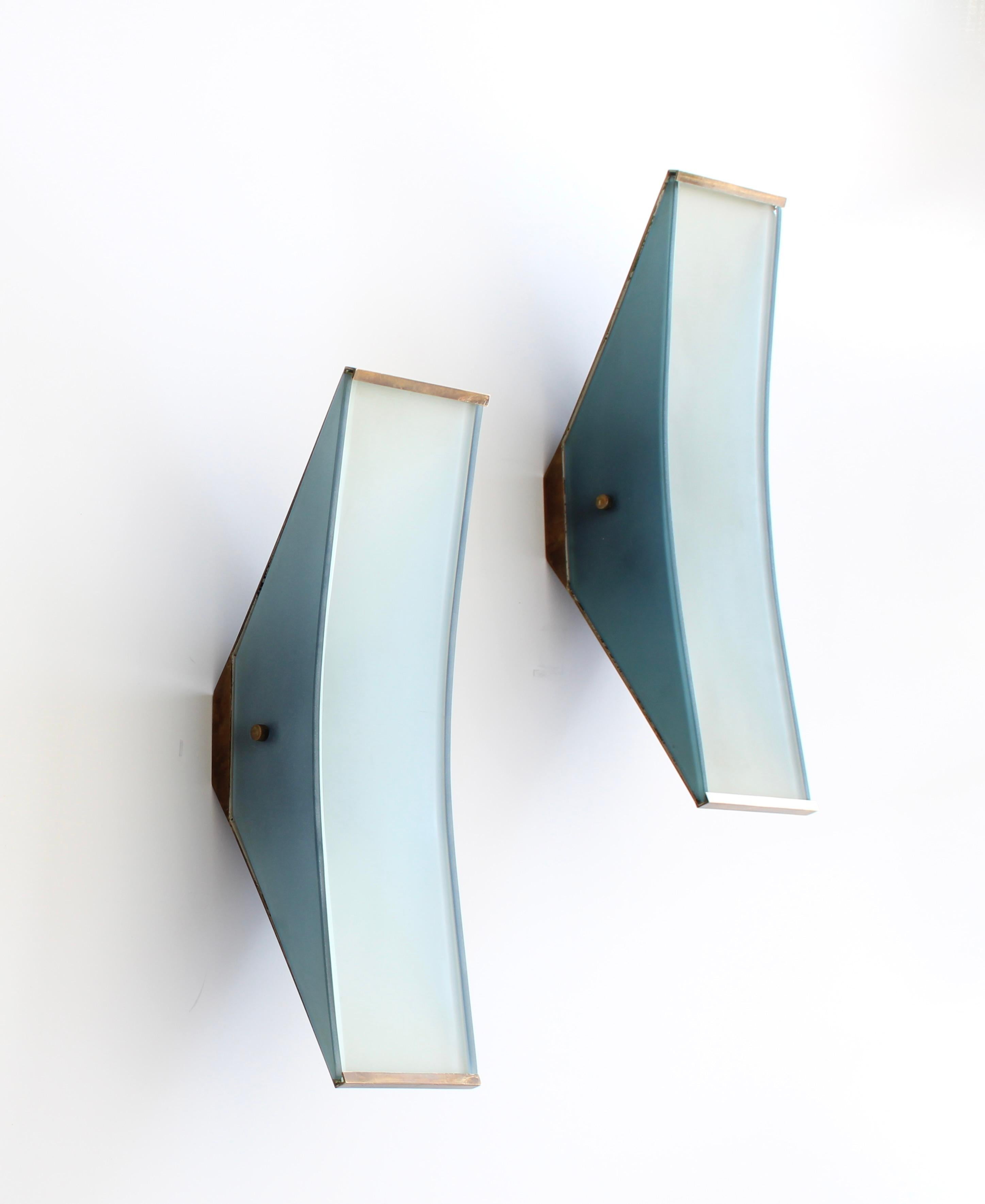 Max Ingrand for Fontana Arte Wall Sconces Model #2135 en venta 4