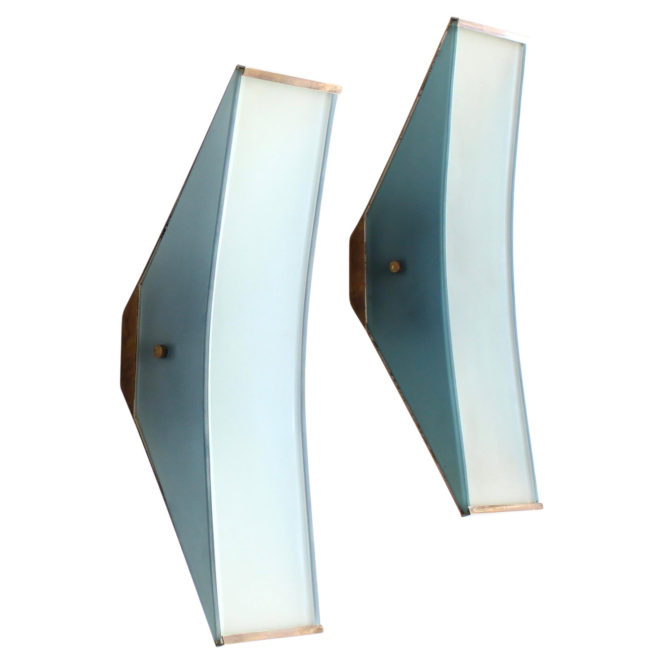Max Ingrand for Fontana Arte Wall Sconces Model #2135