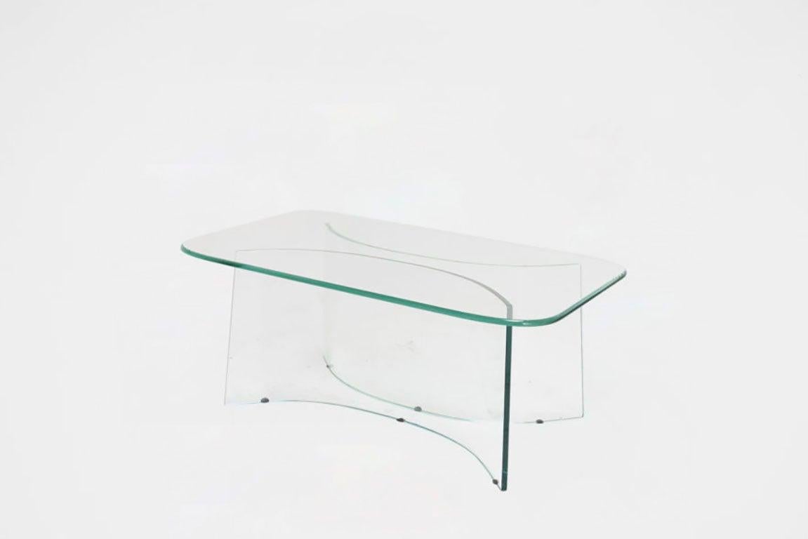 European Max Ingrand, Glass Table, Italy, 1960 For Sale