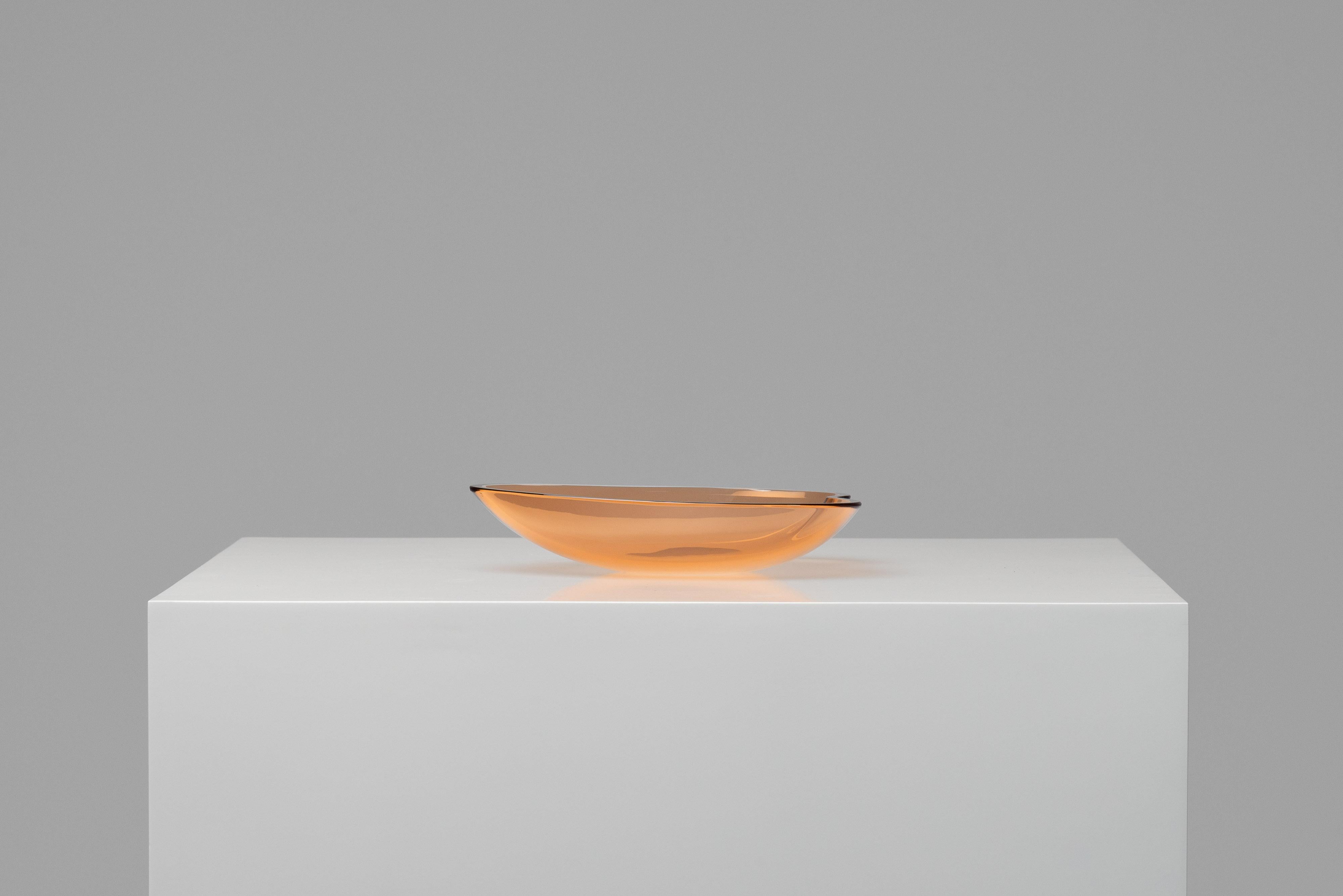 Glass Max Ingrand heart bowl Fontana Arte Italy 1960