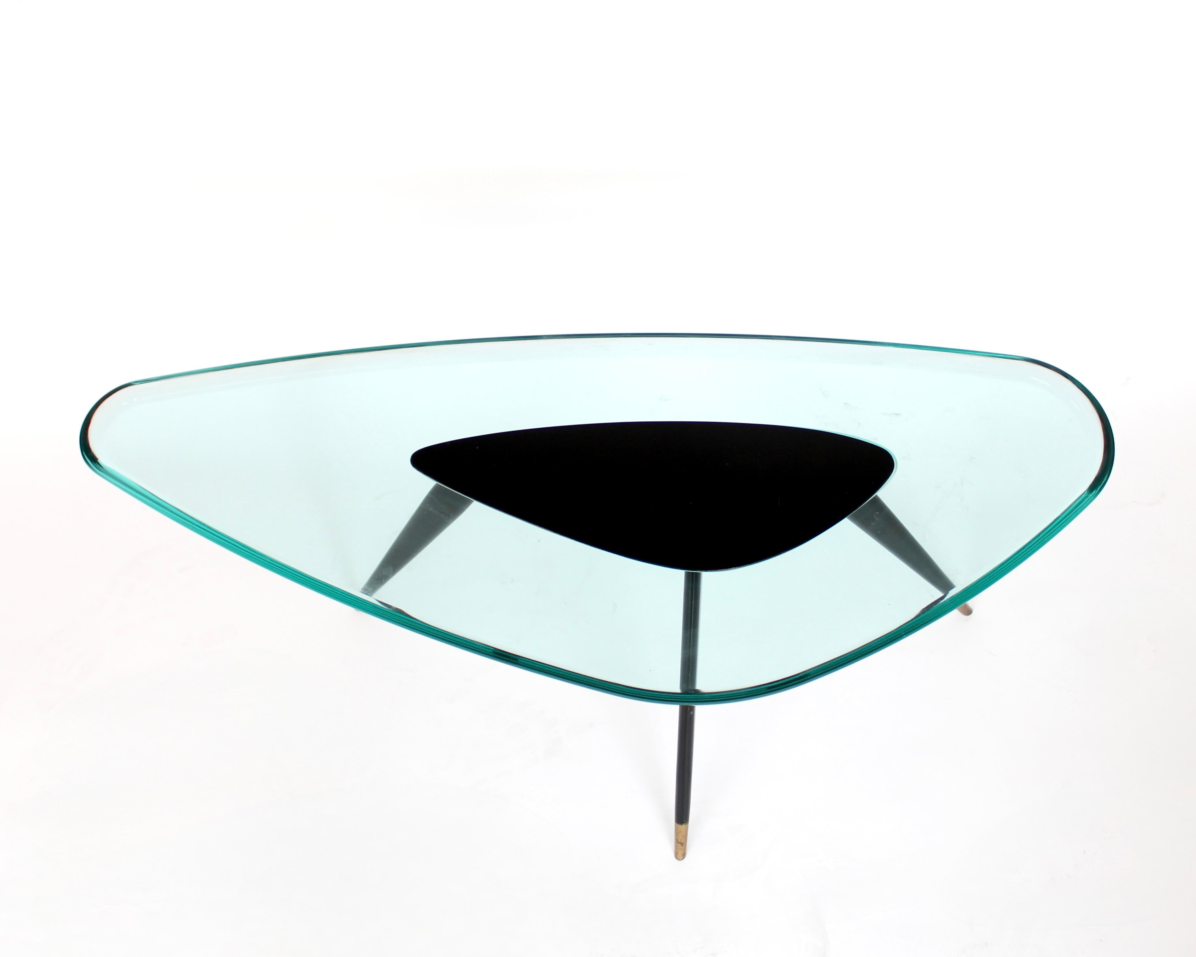 Max Ingrand Italienischer Couchtisch von Fontana Arte um 1959 (Metall) im Angebot
