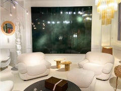 Max Ingrand - Lacquered Green Wooden Panel, France 1950