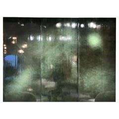 Vintage Max Ingrand - Lacquered Green Wooden Panel, France 1950