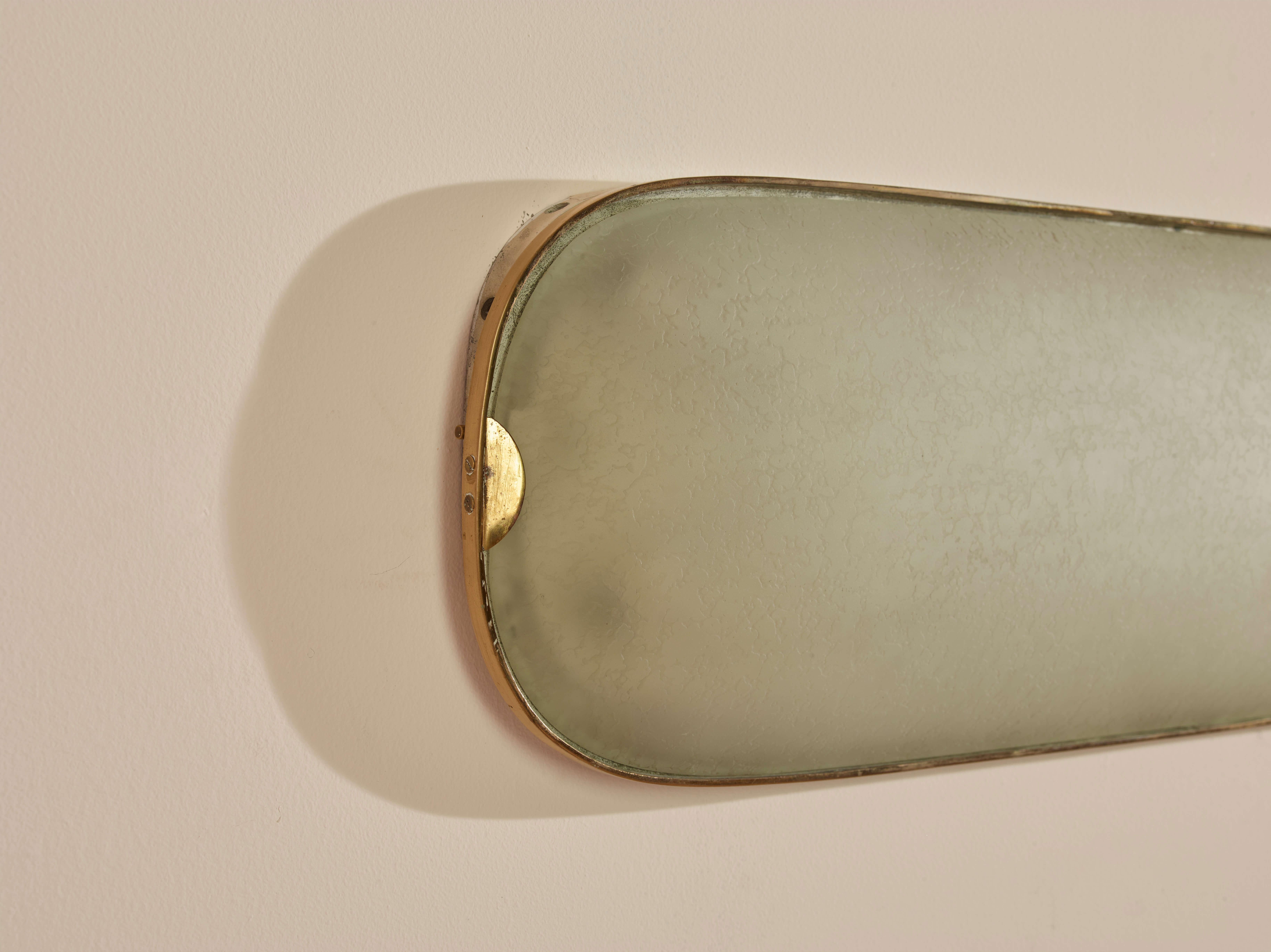 Italiano Max Ingrand, grande lampada da soffitto o da parete di Fontana Arte, Italia, anni '50 in vendita