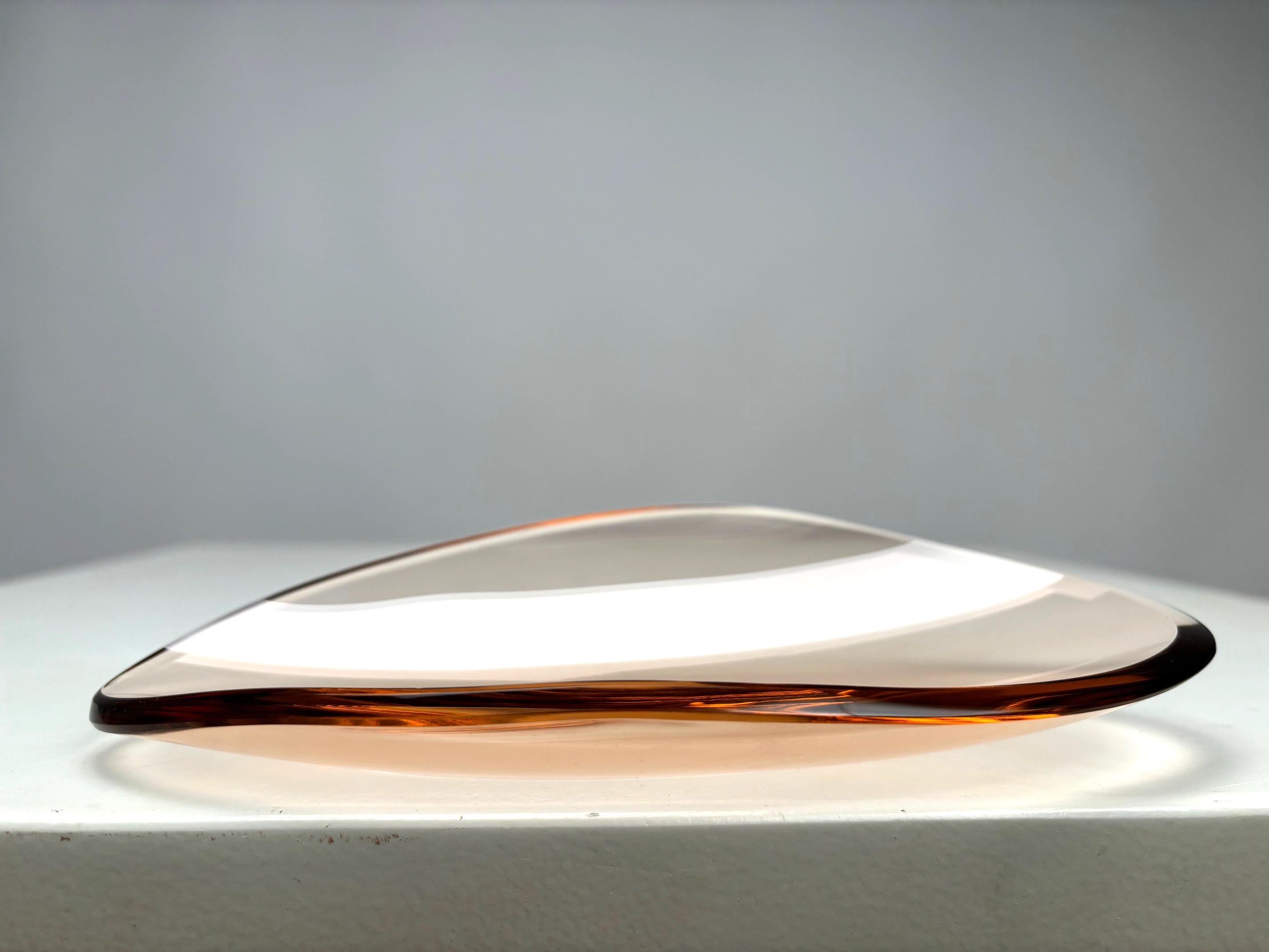 Max Ingrand, Mid-Century cut glass ashtray, Italy, 1950s In Good Condition For Sale In Argelato, BO