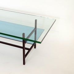 Max Ingrand Minimalistic Two Tier Coffee Table for Fontana Arte, Italy 1960s