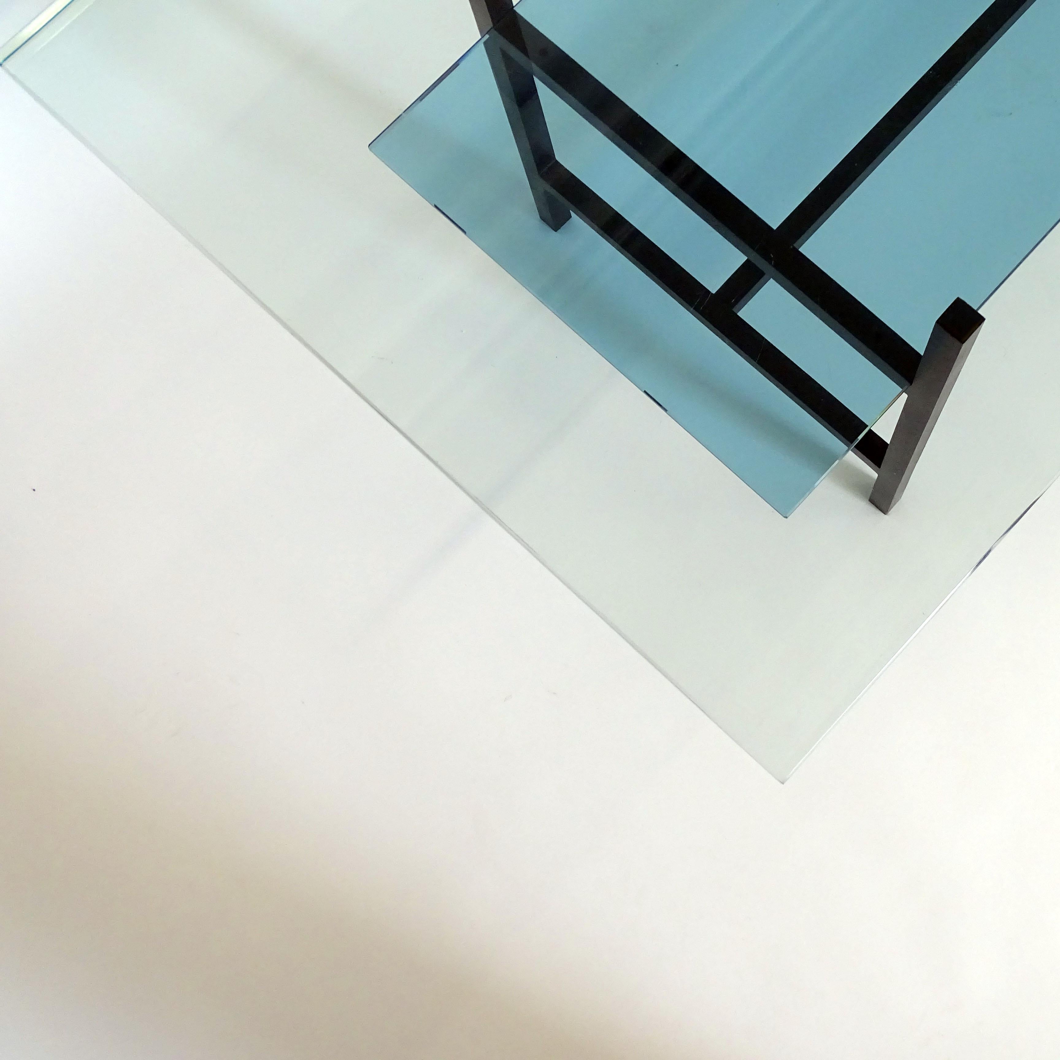 italien Table basse minimaliste à deux niveaux Max Ingrand pour Fontana Arte, Italie, années 1960 en vente