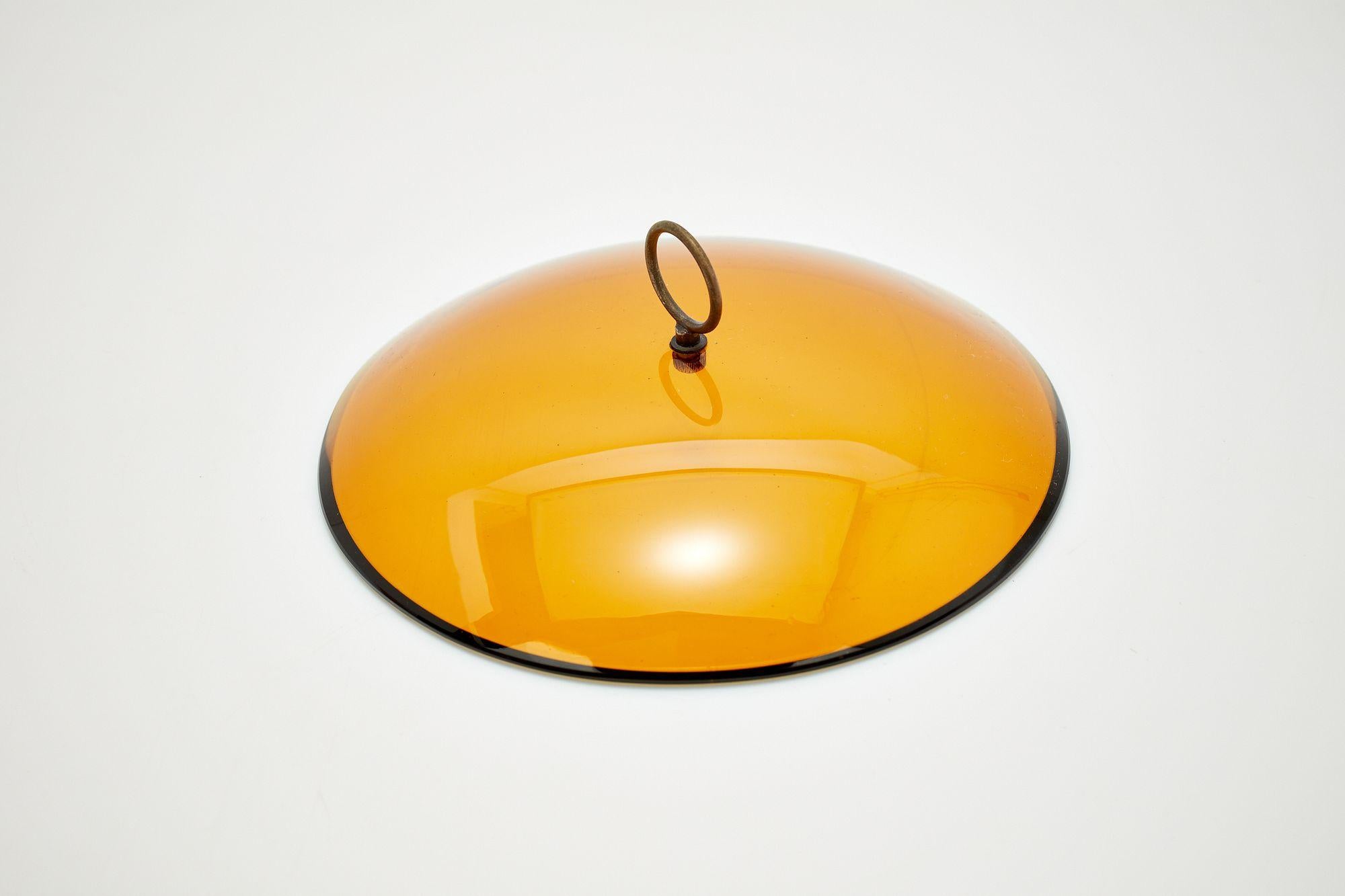 Milieu du XXe siècle Plat à couvercle en cristal Max Ingrand modèle 2004 pour Fontana Arte, 1955 en vente