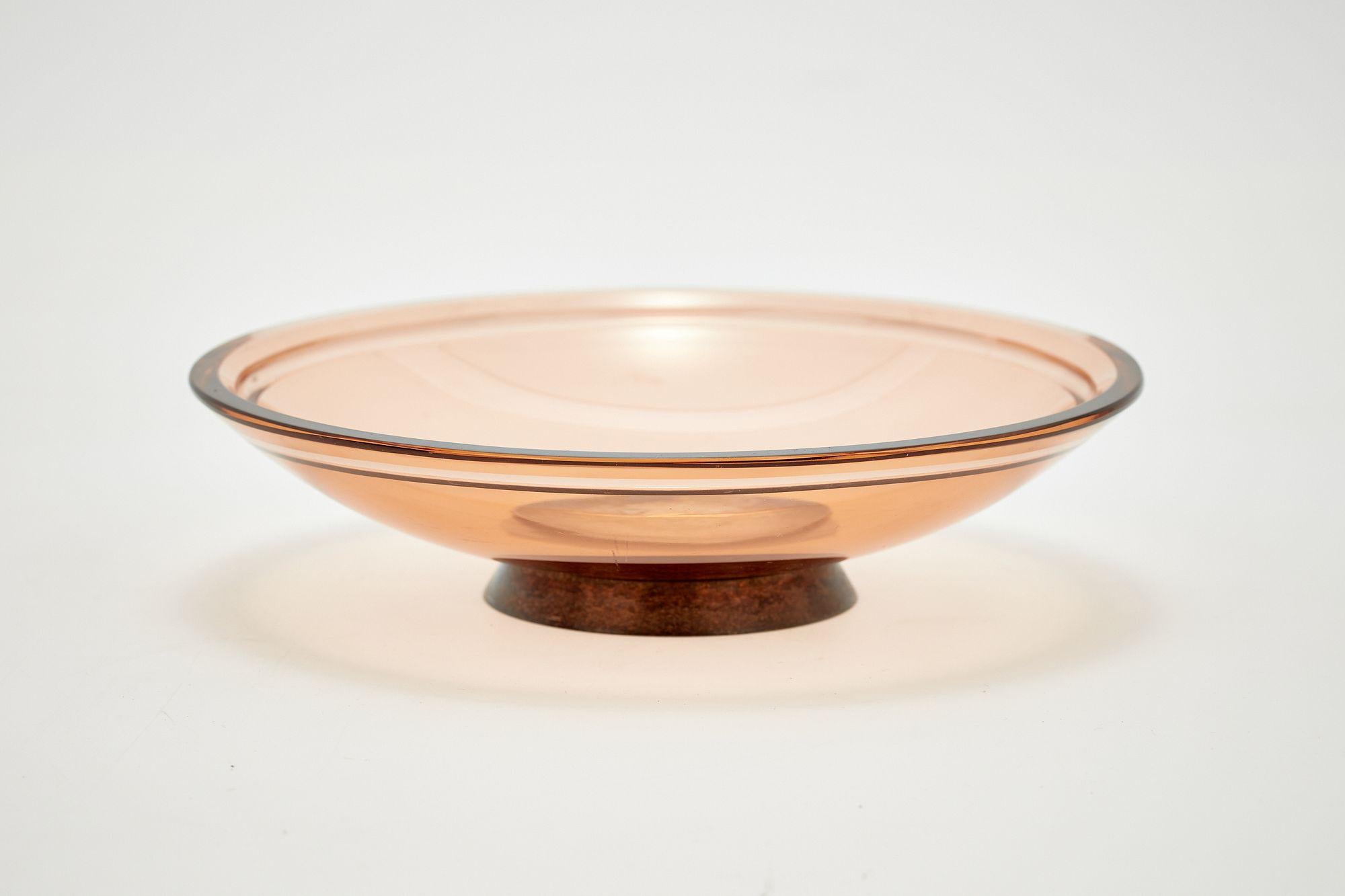 Laiton Plat à couvercle en cristal Max Ingrand modèle 2004 pour Fontana Arte, 1955 en vente